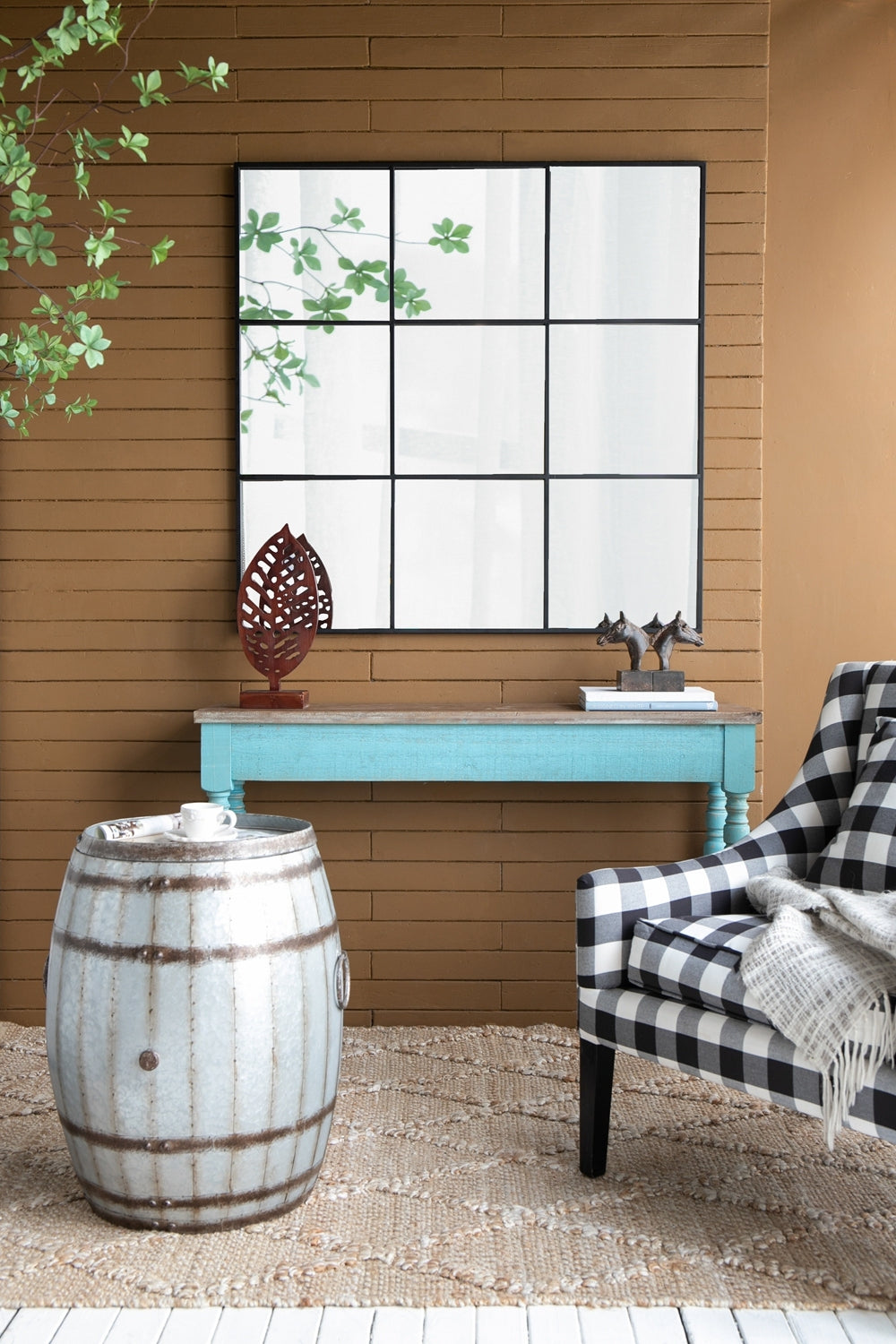 22.5x22.5x26' Drum Side Table