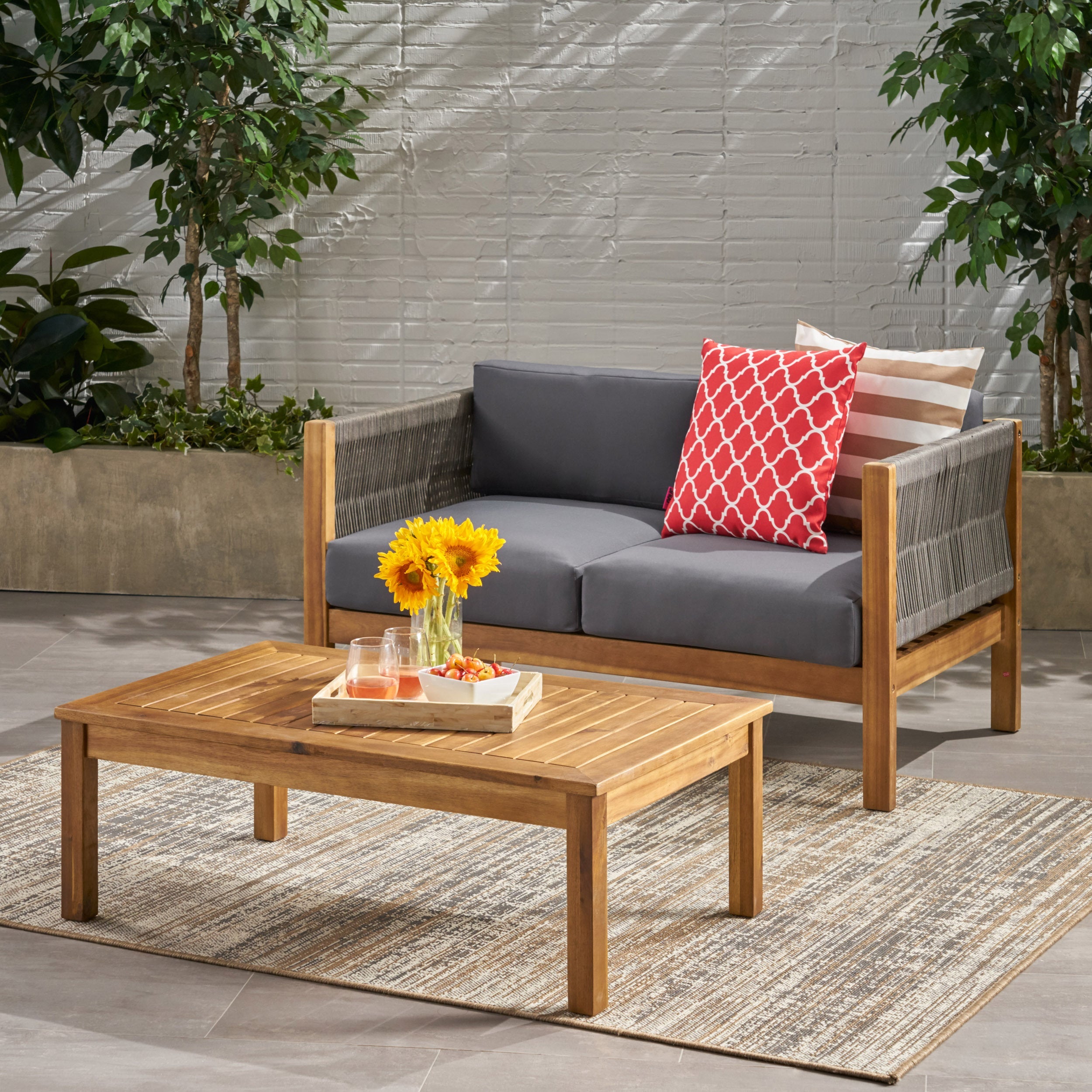 LAUREL LOVESEAT & COFFEE TABLE