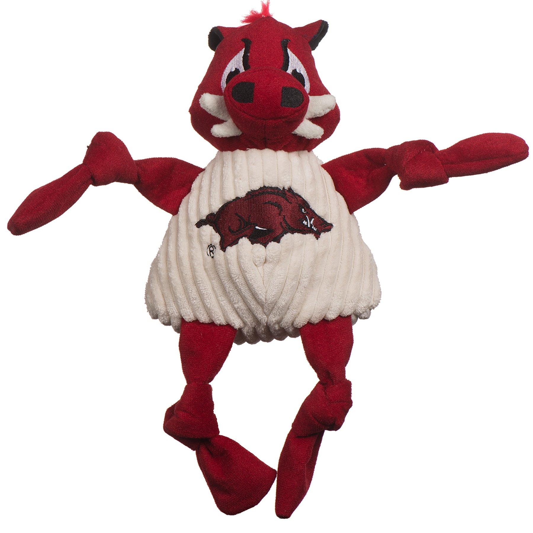 NCAA University of Arkansas, Tusk the Razorback Knottie® Plush Dog Toy
