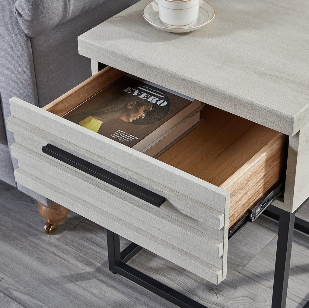 Findlay 3-Piece Bedroom Set, Plush 3D Upholstered Bed with Two Nightstands, Full