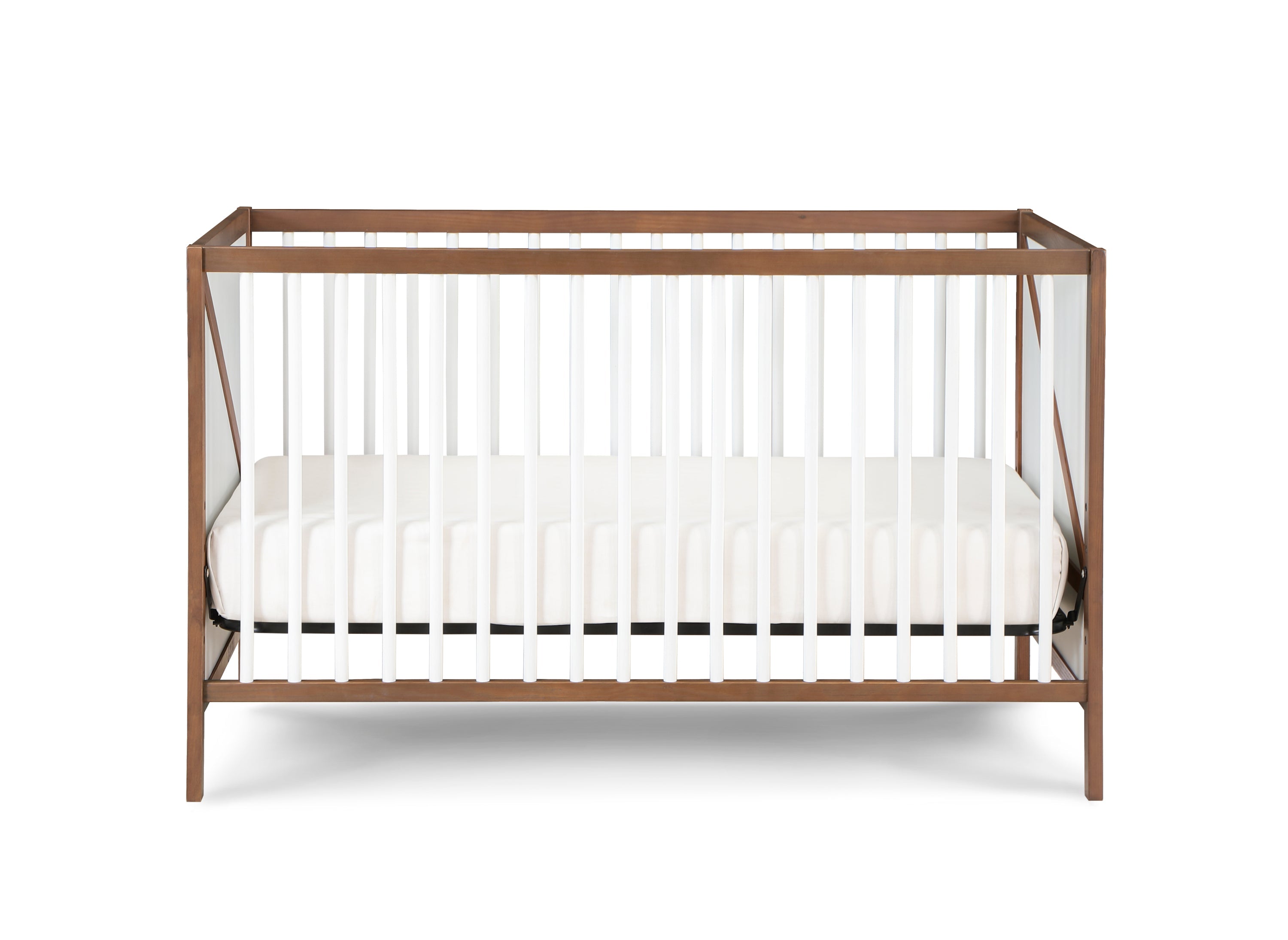 Pixie Zen 3-in-1 Crib in Walnut/White