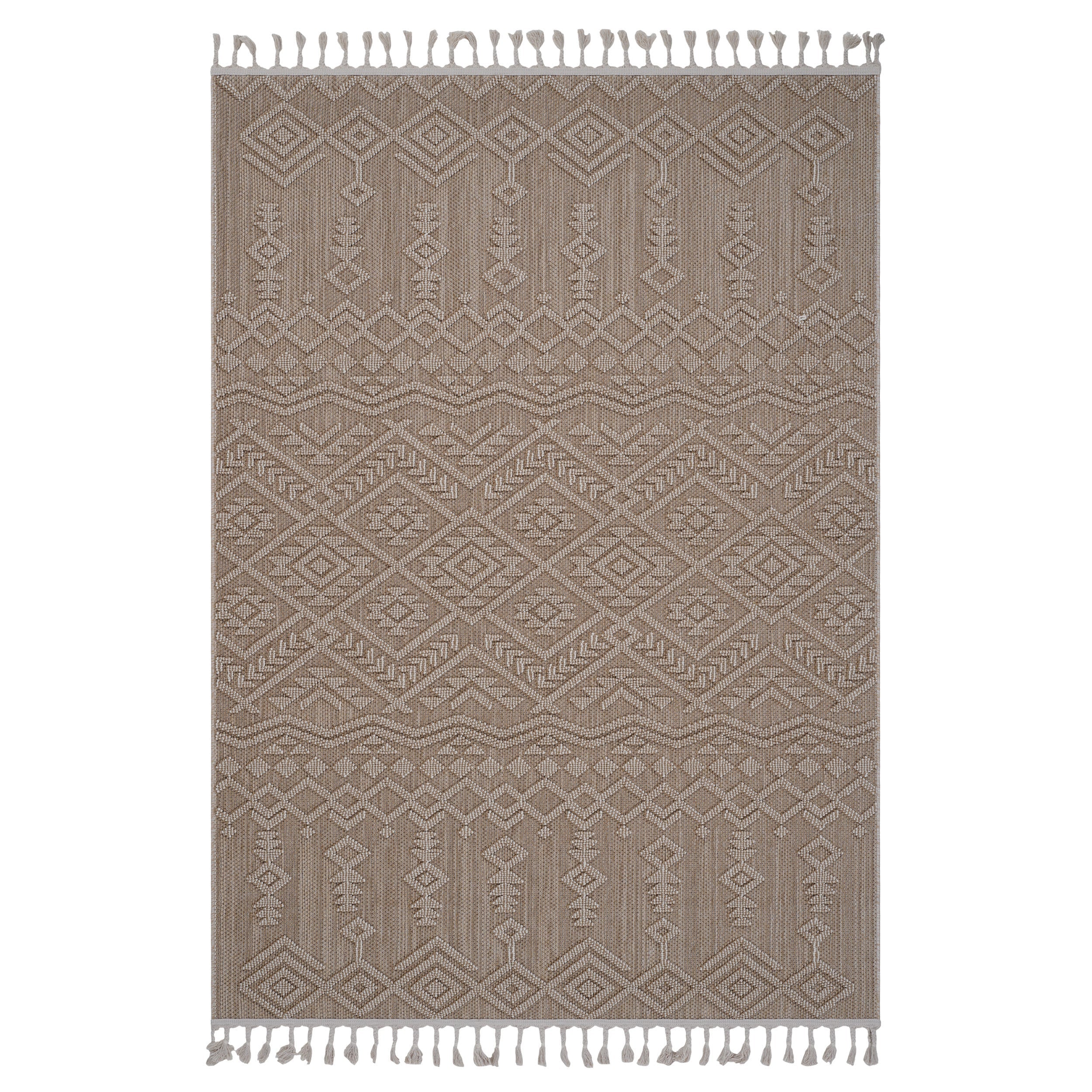 8X10 Natural /Traditional Indoor/Outdoor Area Rug