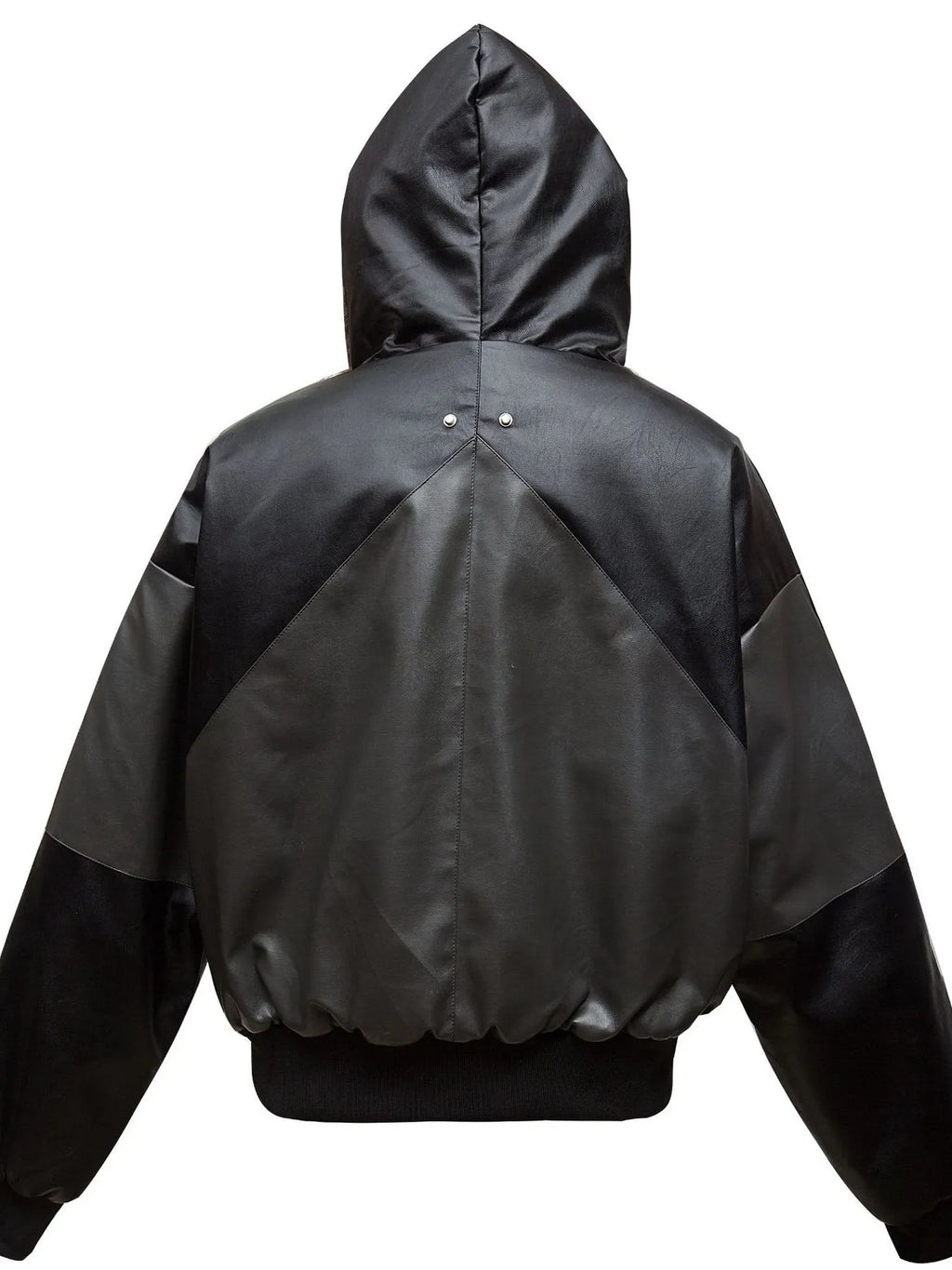 Faux Fur Hooded Contrast Bomber Jacket