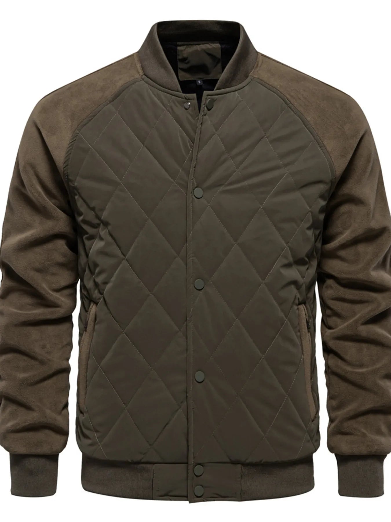 Quilted Snap Down Long Sleeve Jacket