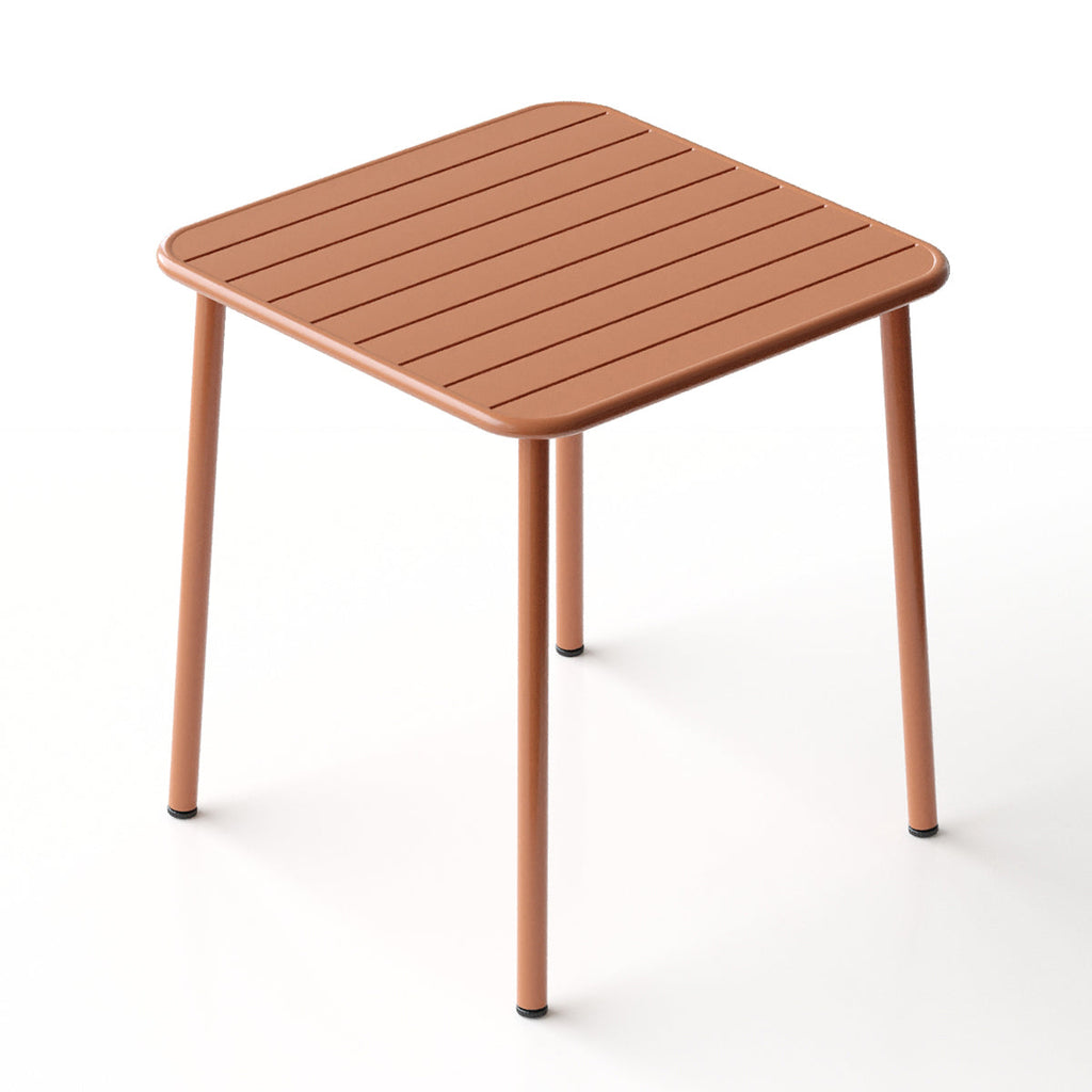 Sera square table outdoor (red)courtyard table villa open air dining table waterproof table retro American modern simple balcony table coffee table