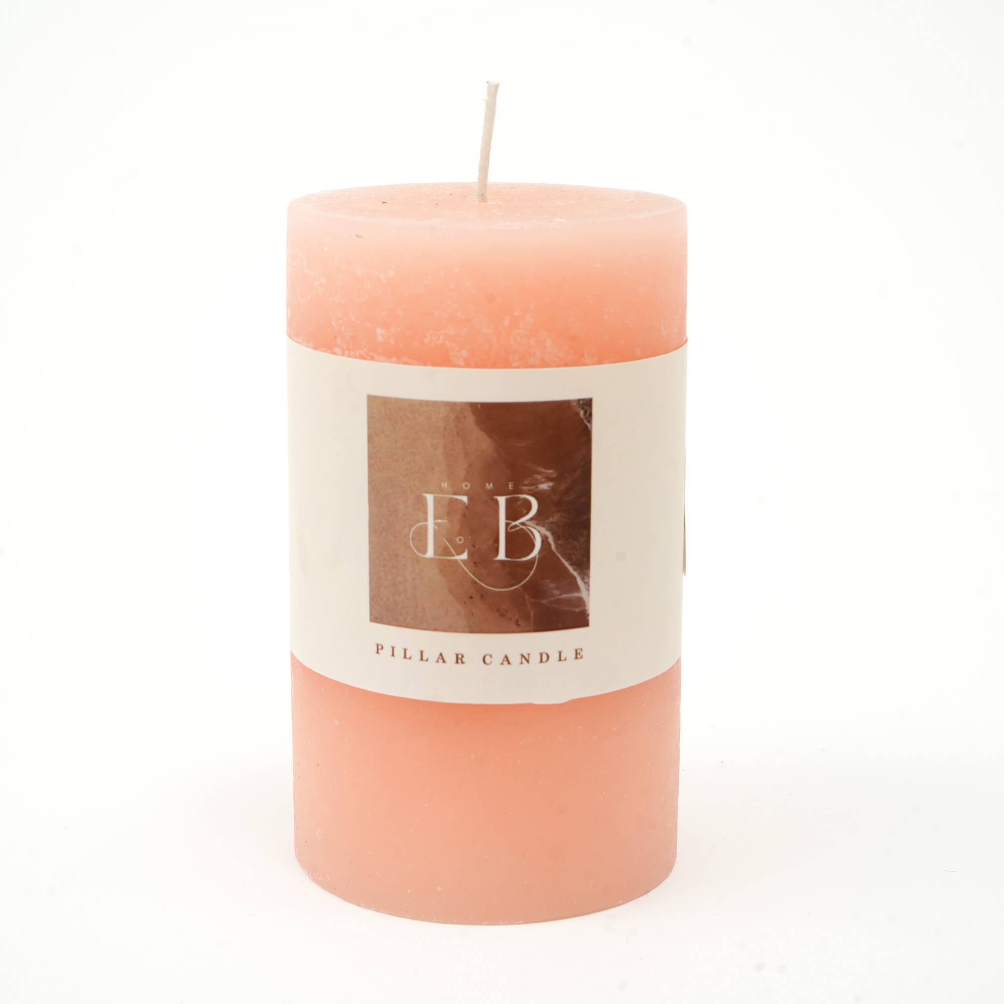 Rustic Pillar Candle 3'x5' Pink