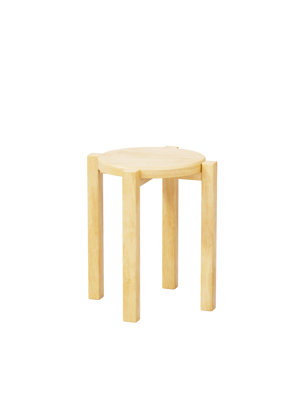 100% solid wood stackable stools set of 4, wooden stools, 18-inch stools, stacking stools, nesting tables, sturdy and durable, no installation required, top stackable round side table