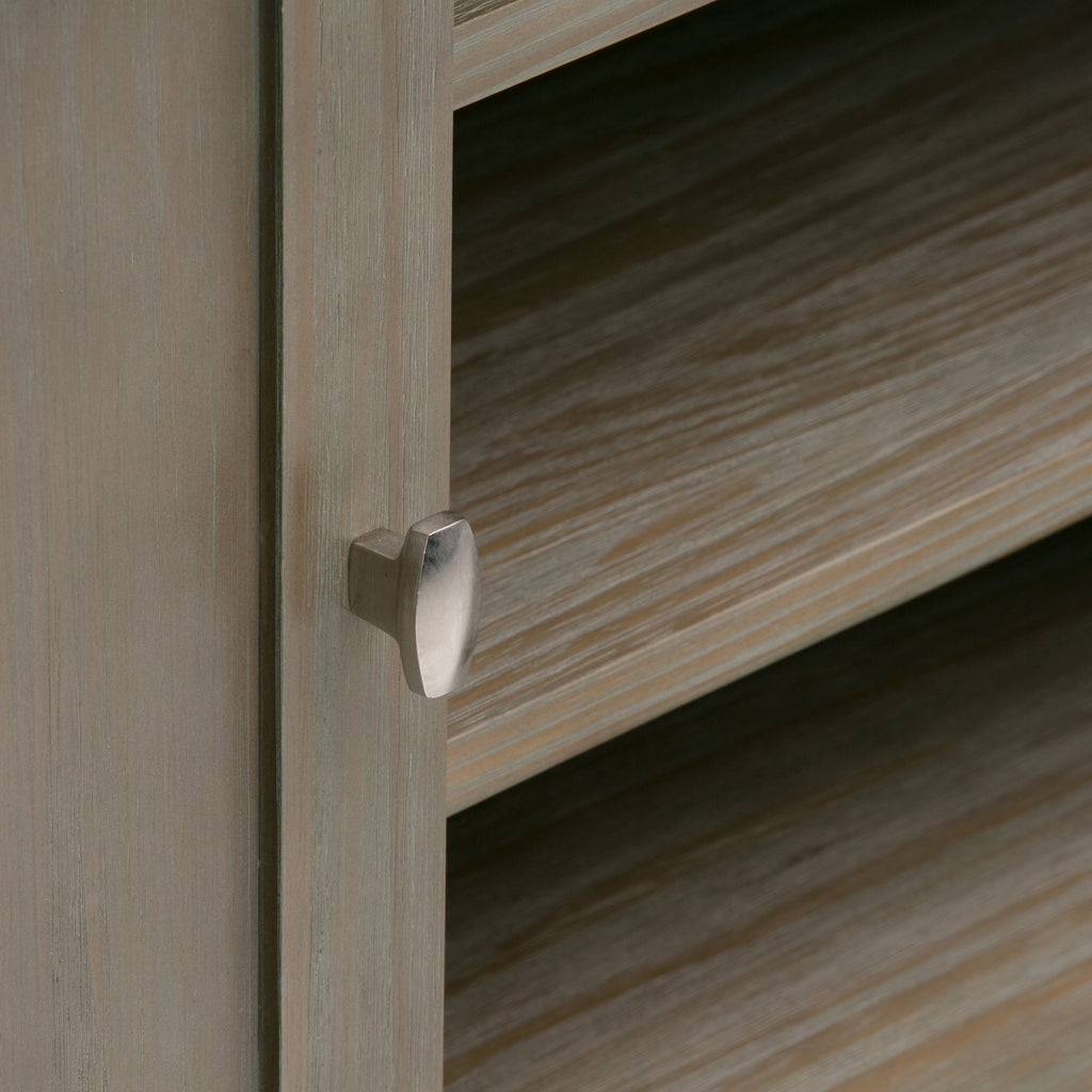 Warm Shaker - TV Media Stand - Distressed Grey