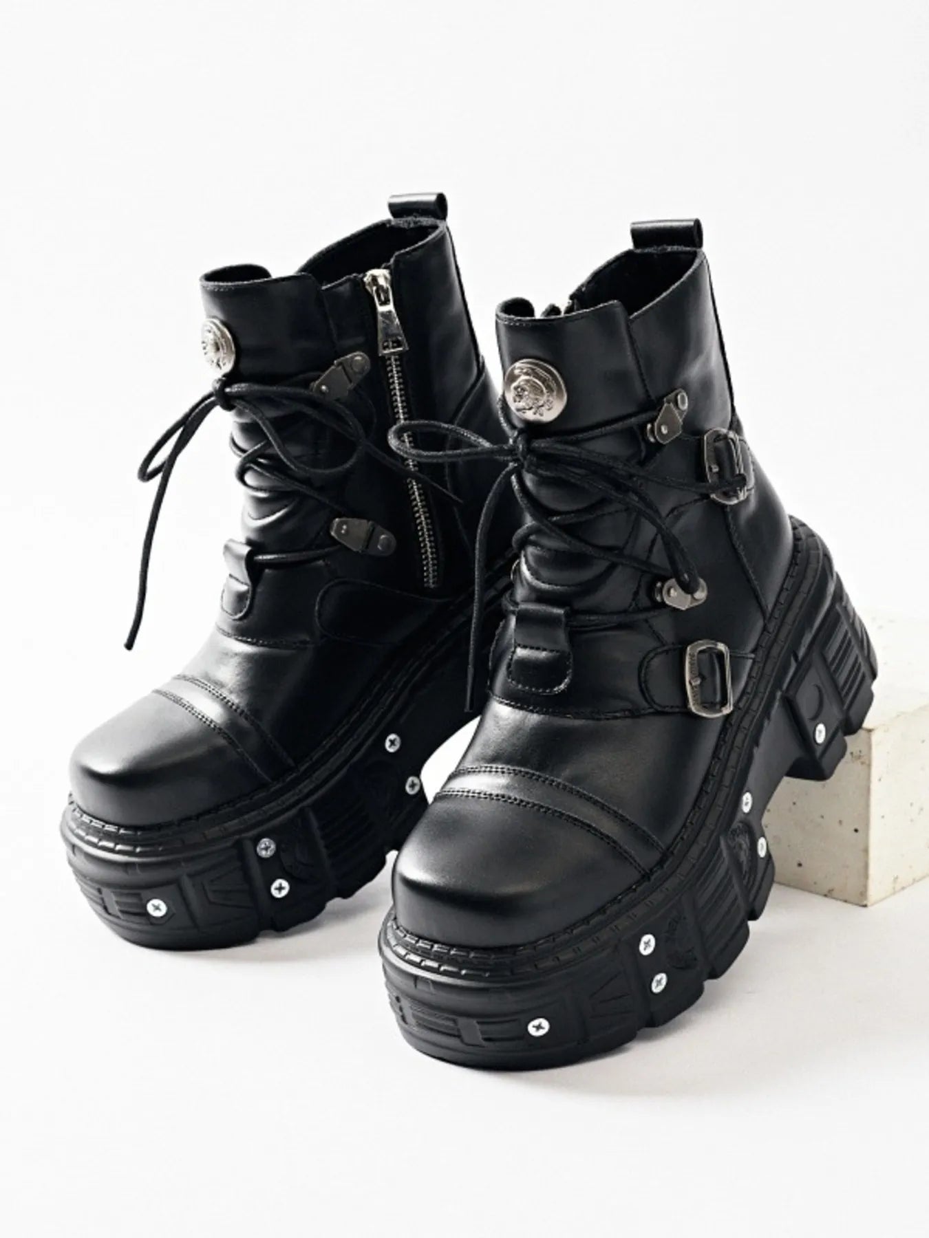 Lace Up Platform Boots