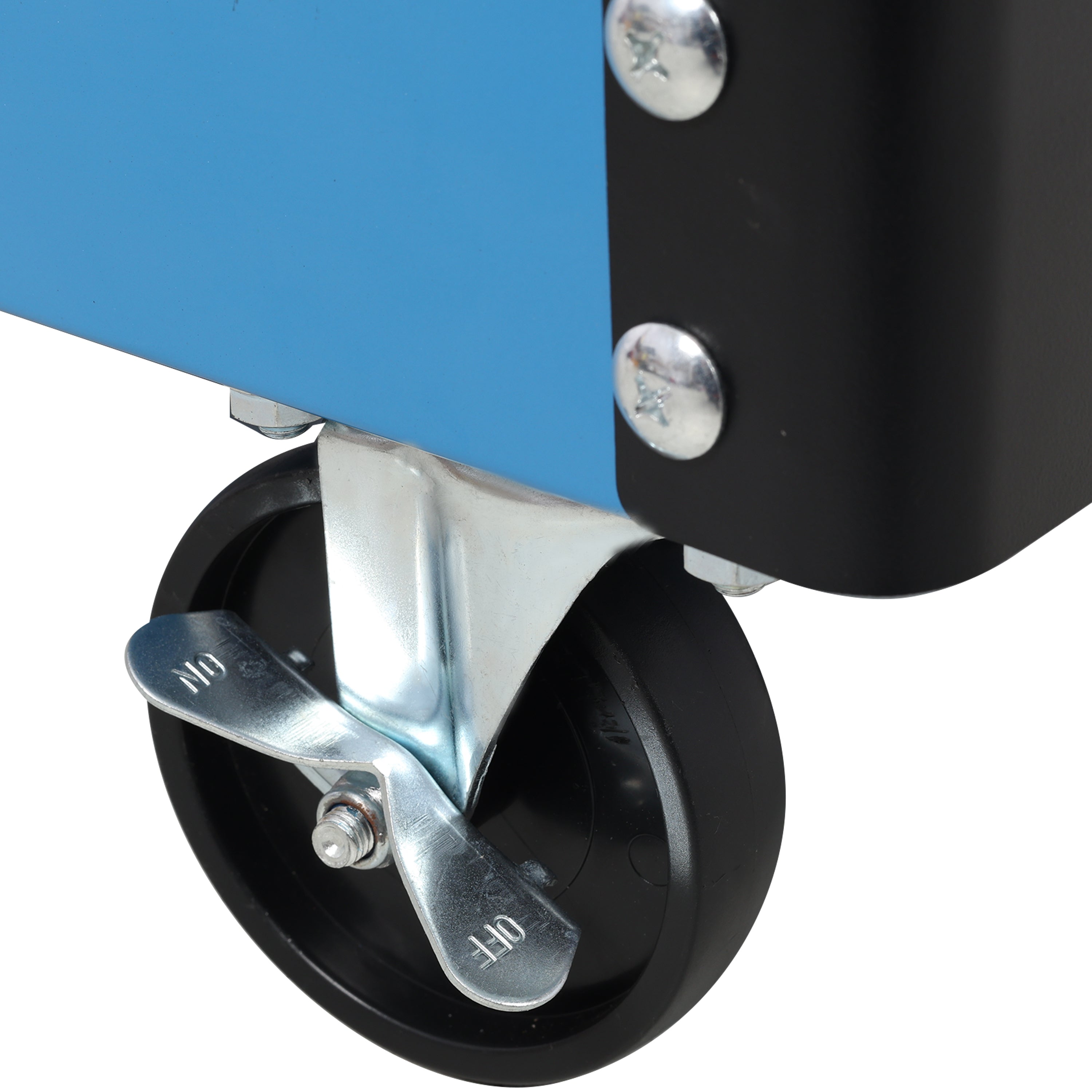 3 Tier Rolling Tool Cart on Wheels,Heavy Duty Utility Tool Cart with Pegboard for Repair Shop, Garage, Warehouse,Blue