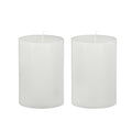 4x6' 2PK Unscented Soy Wax Candle, White