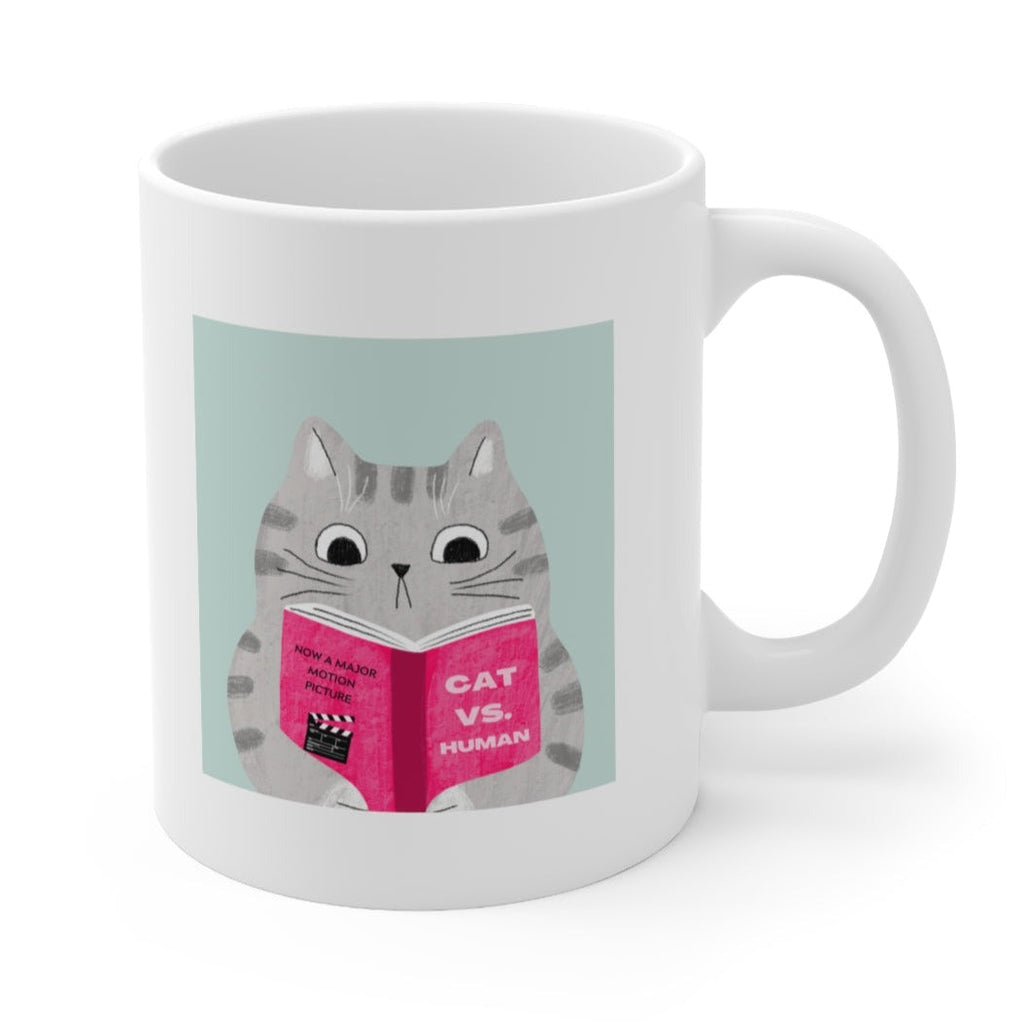 Cat Vs. Human Funny Mug