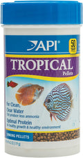 TROPICAL PELLETS Sinking Pellets Fish Food 4.2-Ounce Container, Medium (823B)