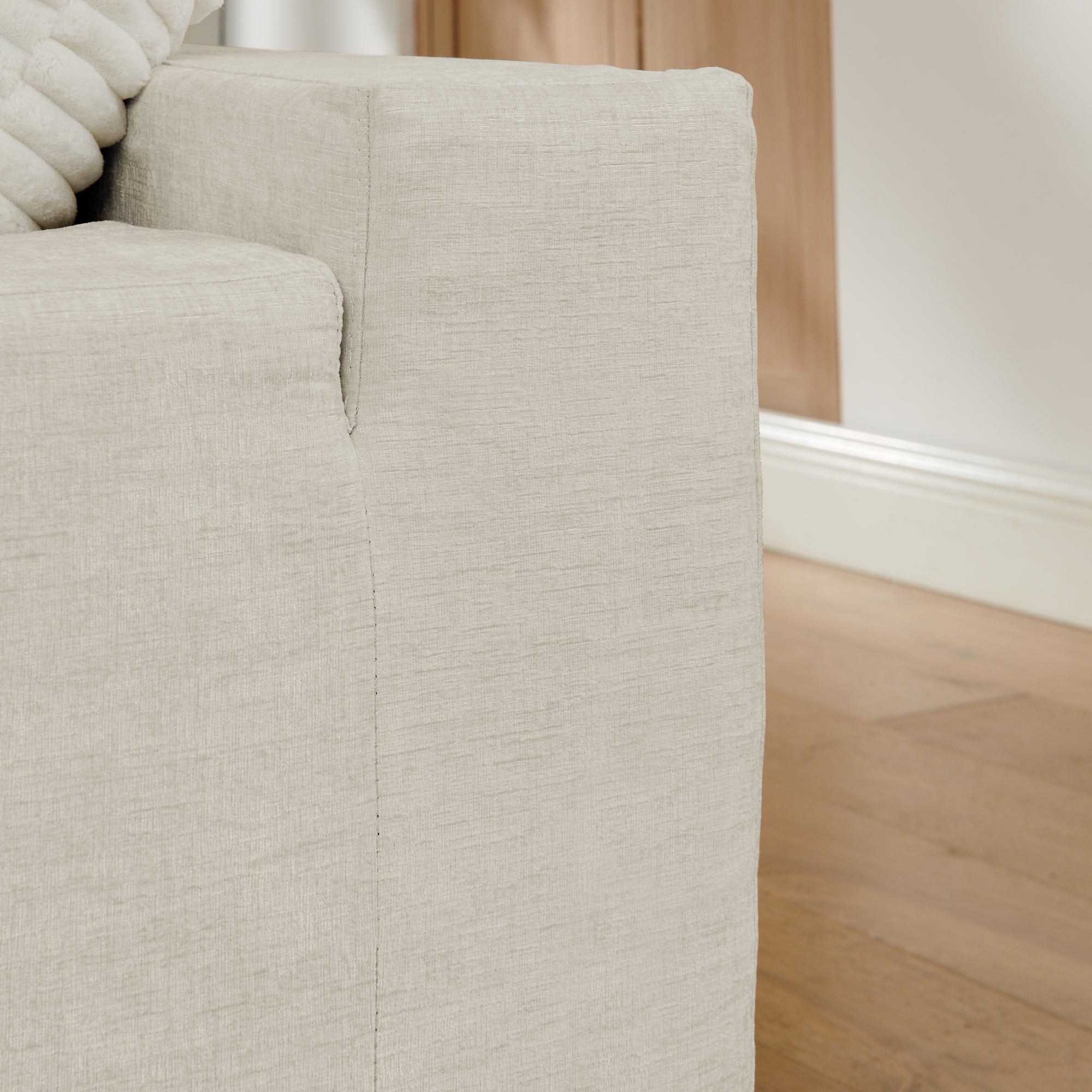 142' Cloud Sectional Couch with Comfy Chaise,U Shaped Modern Modular Sofa with Deep Seat,No Assembly Required Couch for Living Room Lounge,Beige