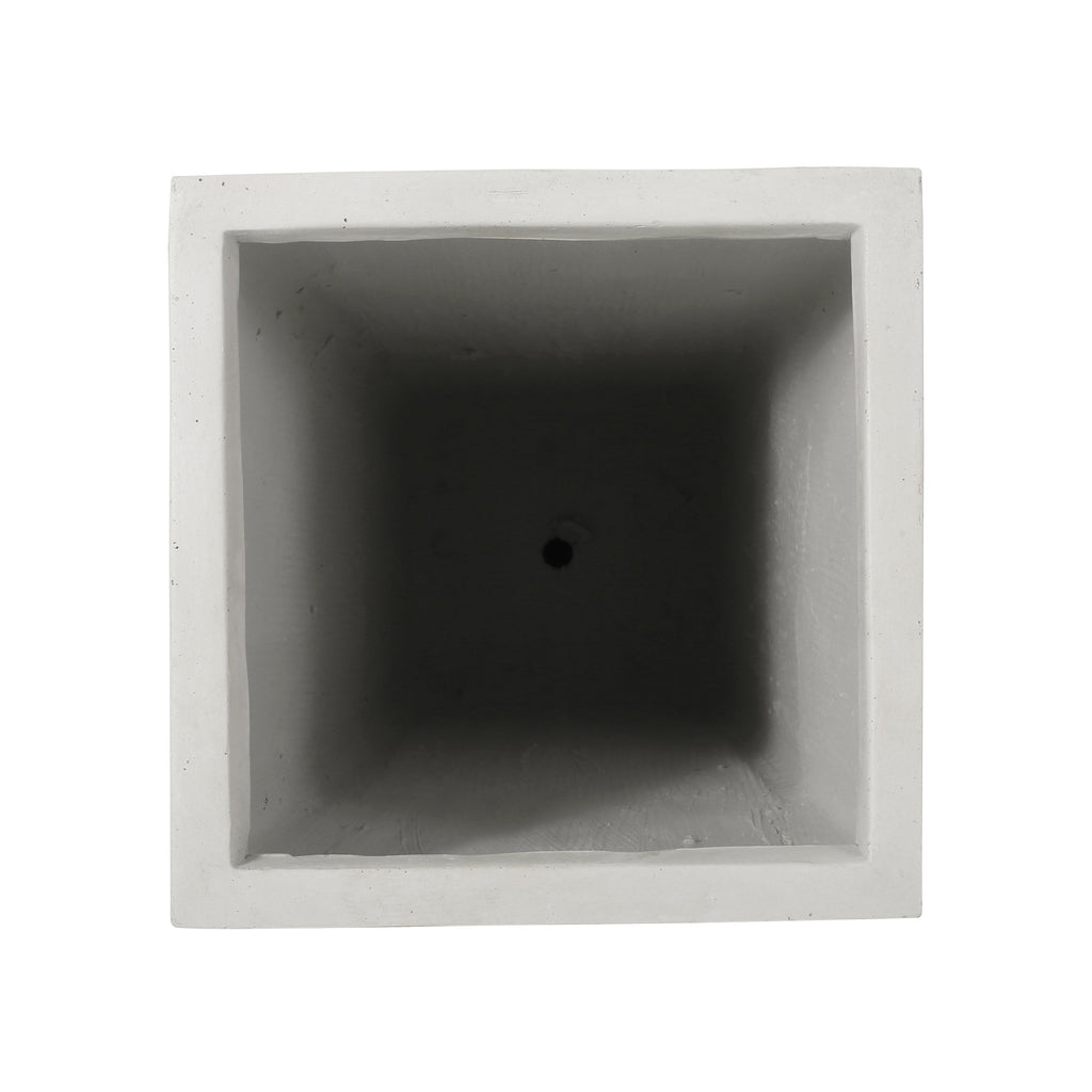 13' x 32.5' Cast Stone Planter Magnesium Oxide, Matte White