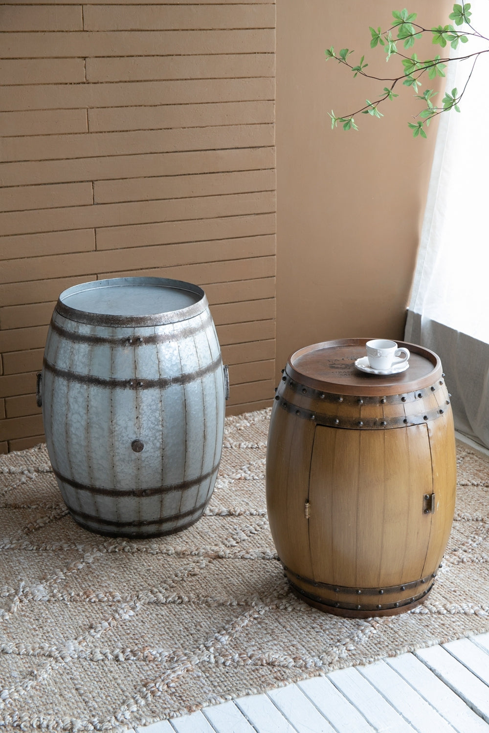 22.5x22.5x26' Drum Side Table