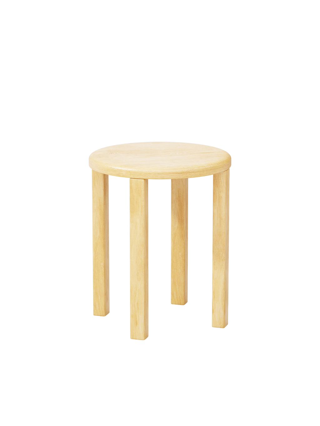 100% solid wood stackable stools set of 4, wooden stools, 18-inch stools, stacking stools, nesting tables, sturdy and durable, no installation required, top stackable round side table