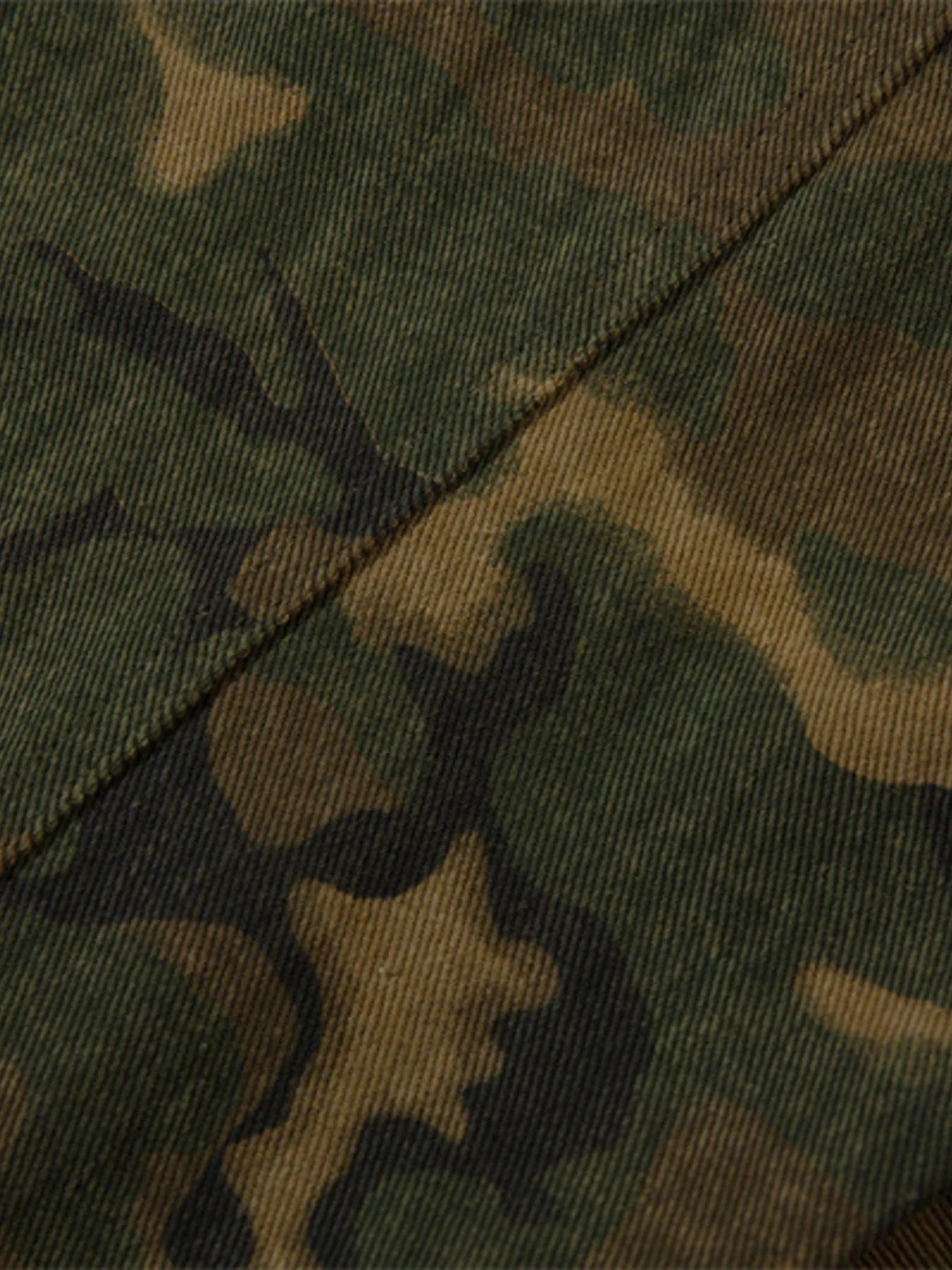 Camouflage Zip Up Hooded Windbreaker Jacket