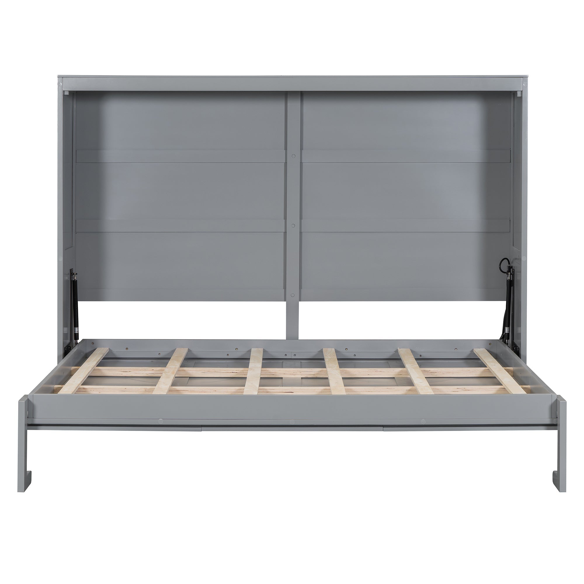 Full Size Murphy Bed Wall Bed,Gray