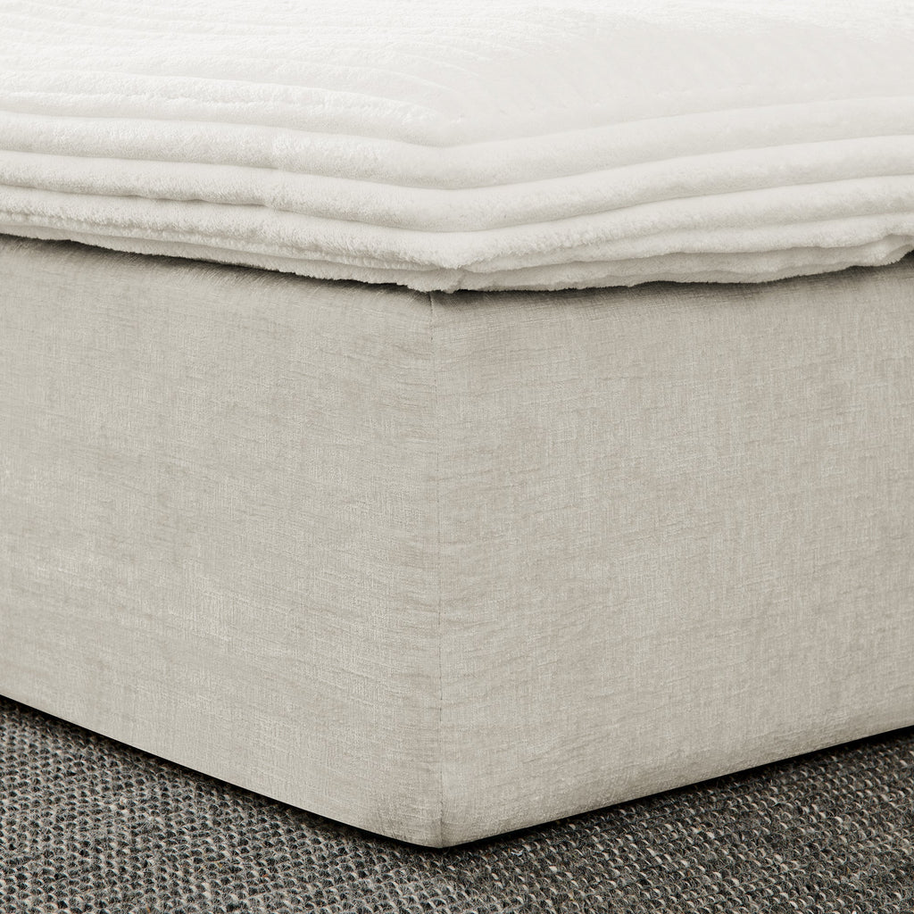 142' Cloud Sectional Couch with Comfy Chaise,U Shaped Modern Modular Sofa with Deep Seat,No Assembly Required Couch for Living Room Lounge,Beige