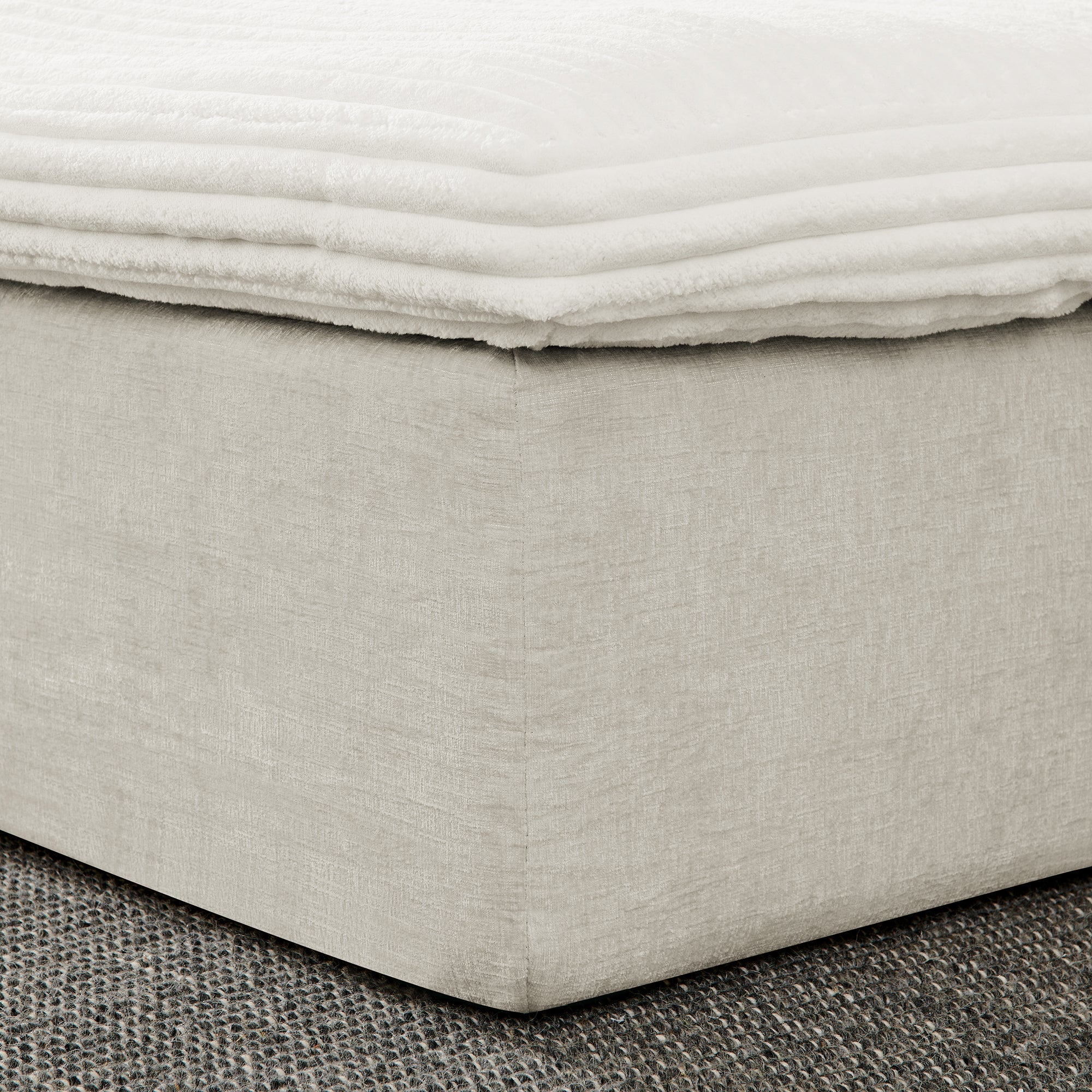 142' Cloud Sectional Couch with Comfy Chaise,U Shaped Modern Modular Sofa with Deep Seat,No Assembly Required Couch for Living Room Lounge,Beige