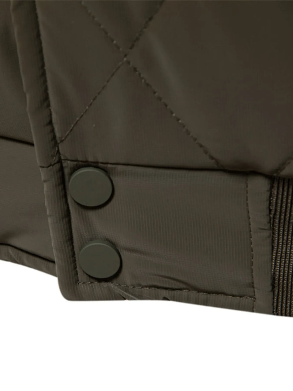 Quilted Snap Down Long Sleeve Jacket