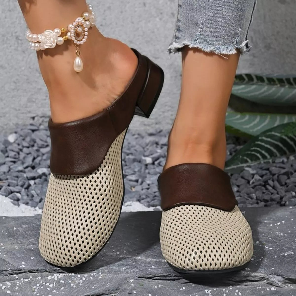 Round Toe Block Heels Sandals