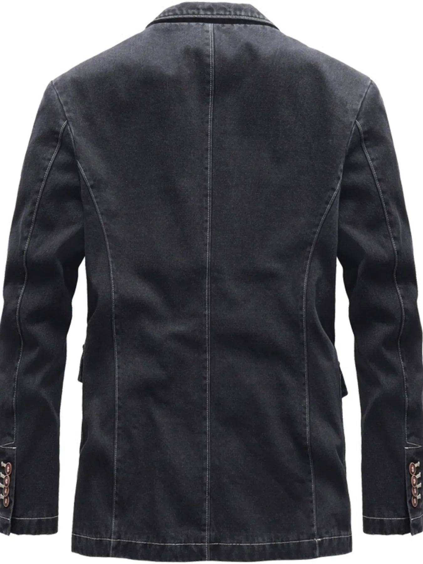 Lapel Collar Long Sleeve Blazer Plus Size