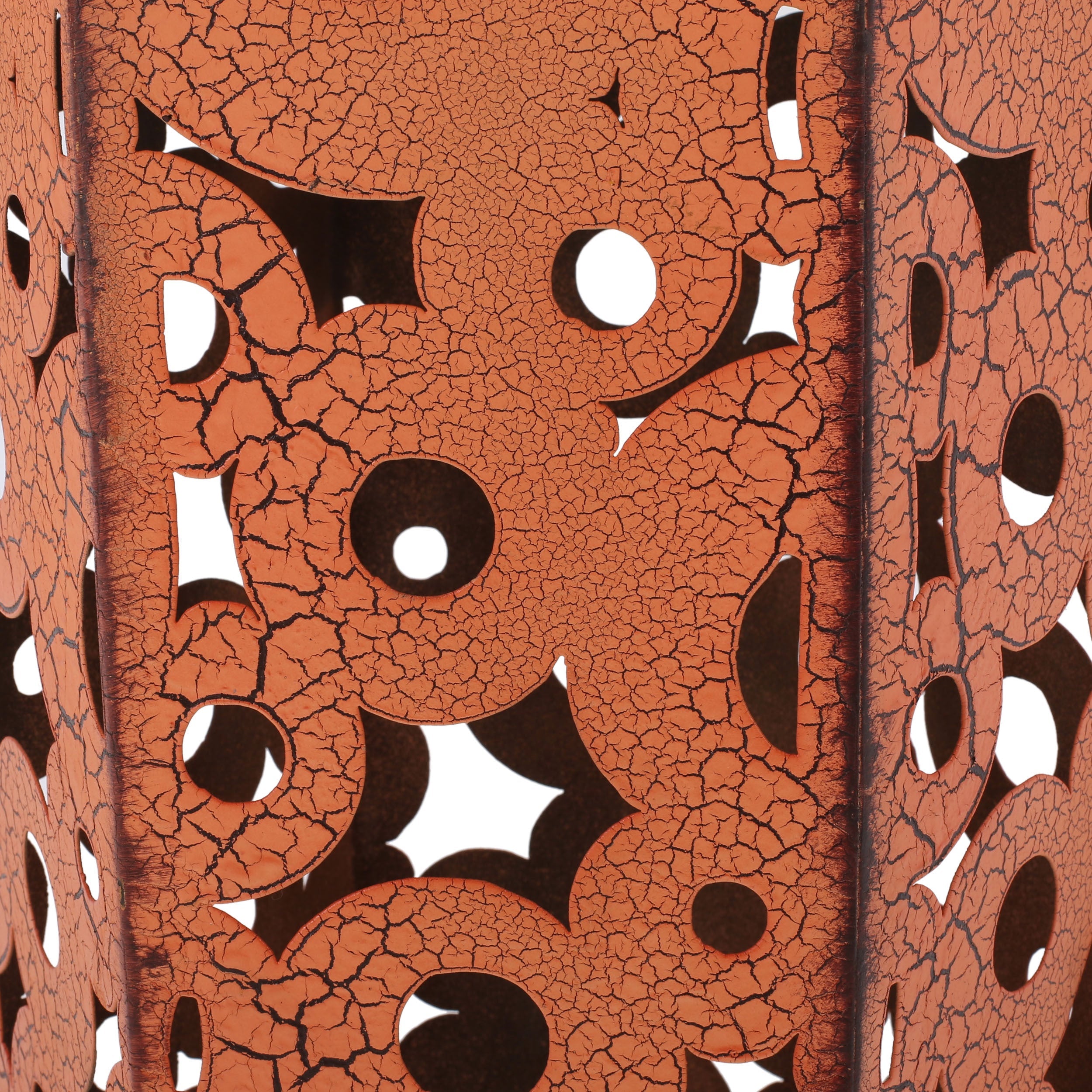 SELVA Accent Table Set - Iron Construction - Orange