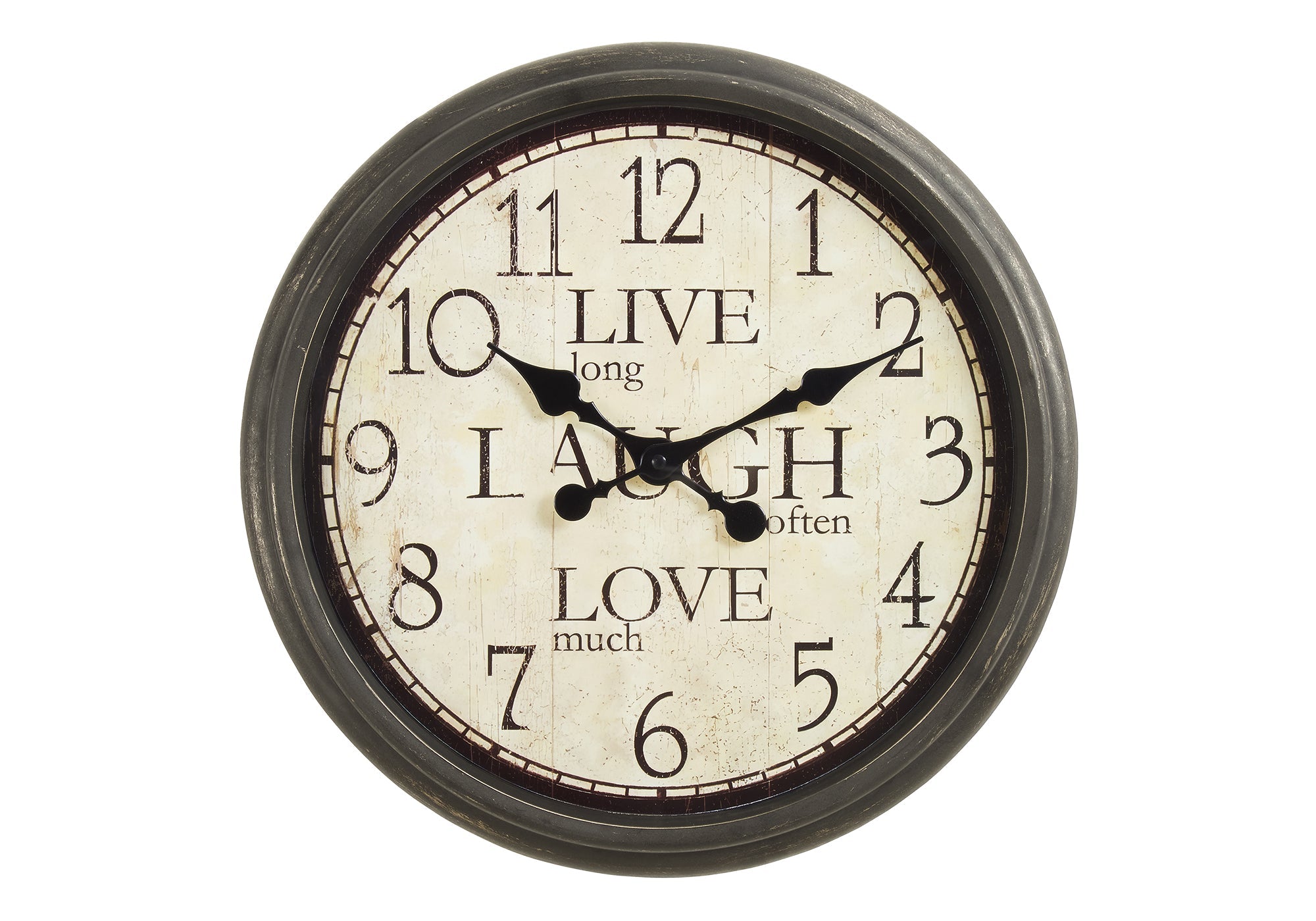 Clocks, 16' Round, Wall Clock, Antique Brown, Transitional