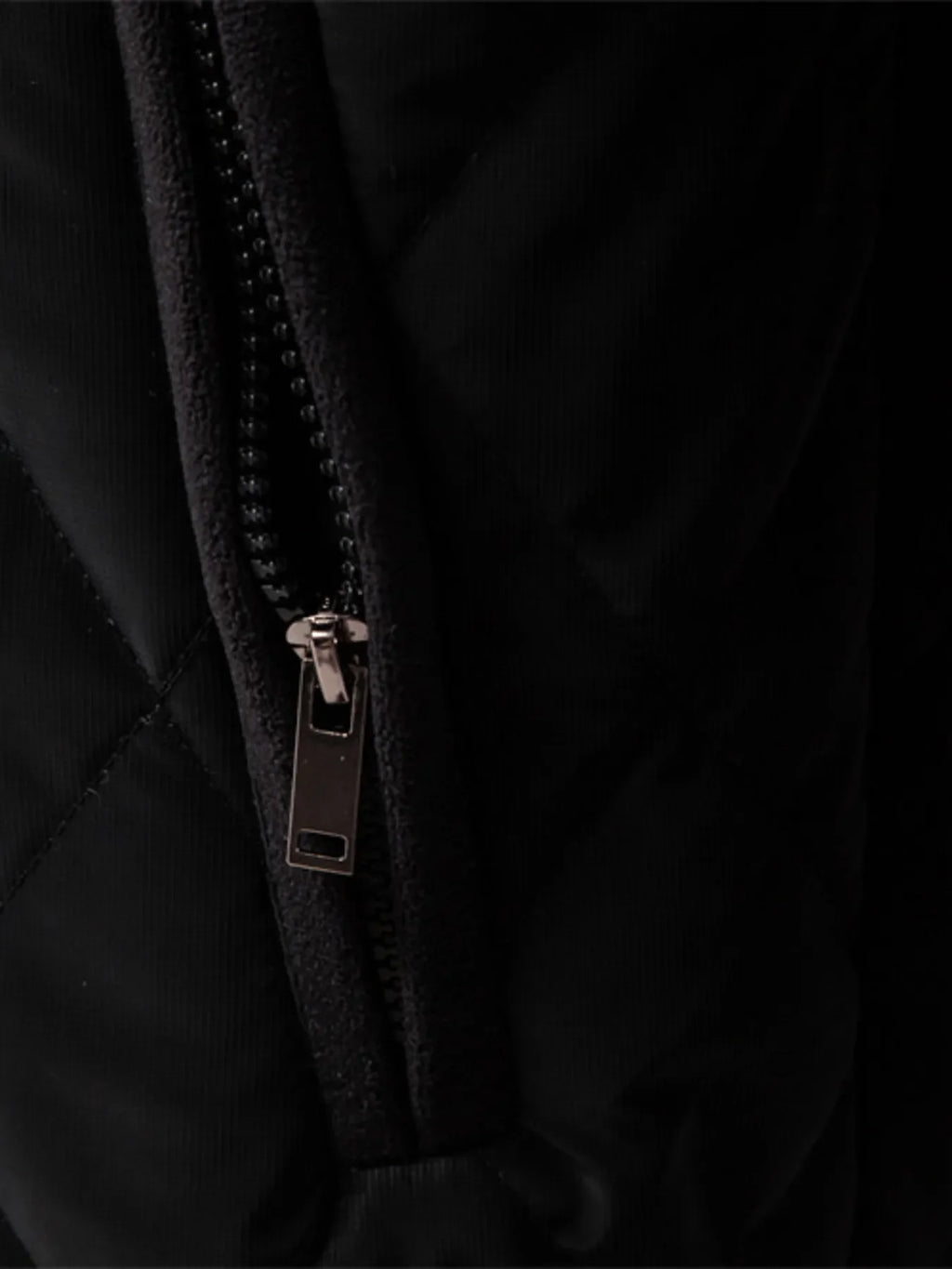 Quilted Snap Down Long Sleeve Jacket