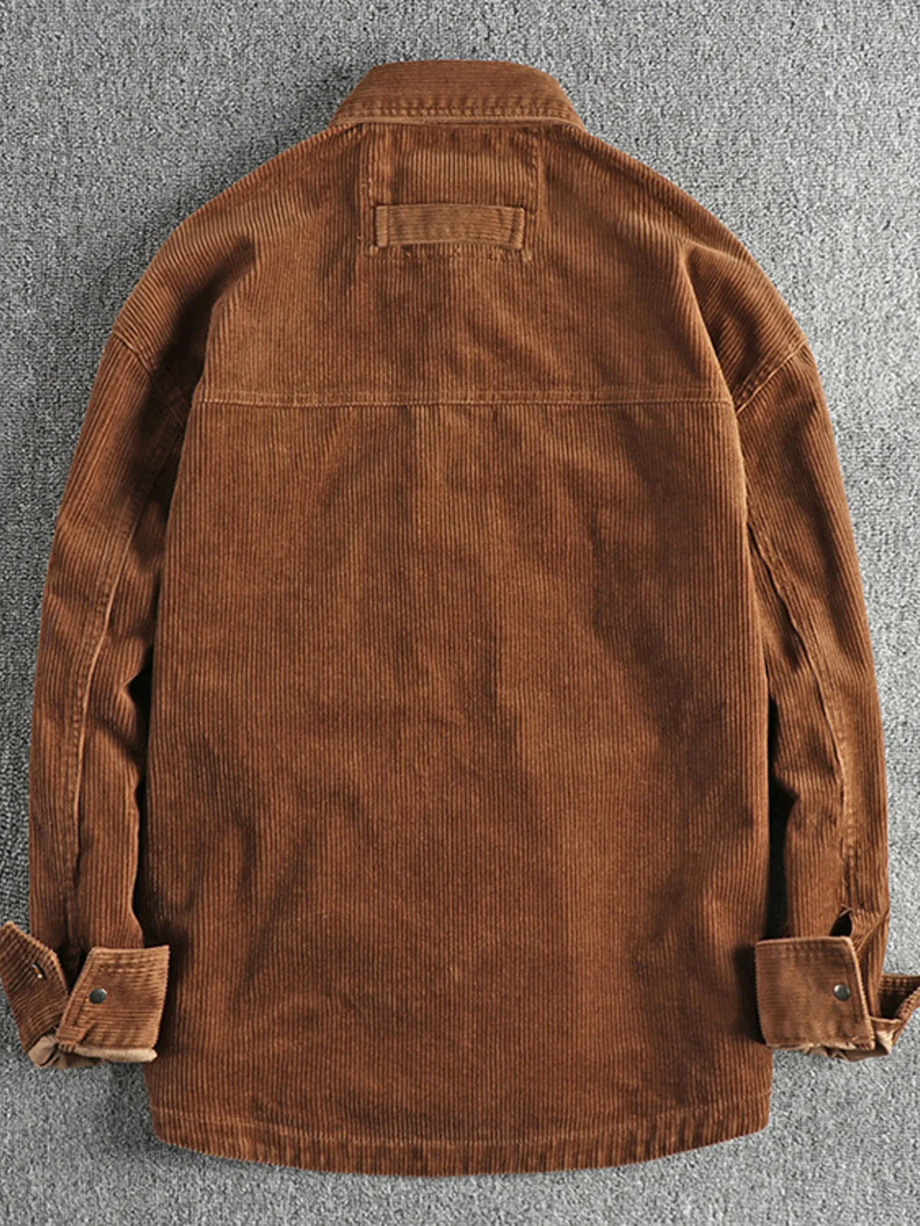 Corduroy Button Up Long Sleeve Jacket
