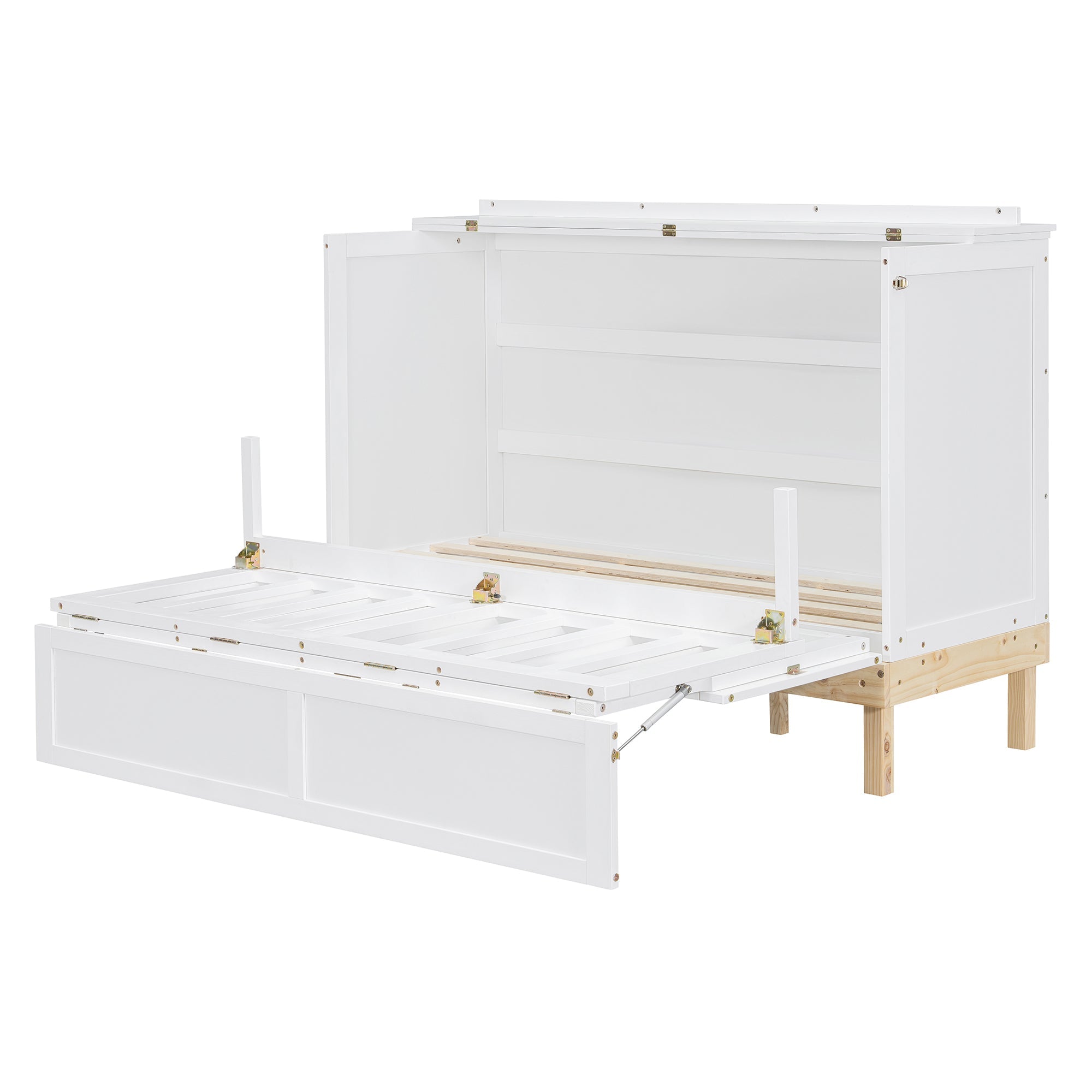 Queen Size Murphy Bed, White