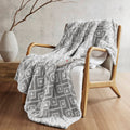 1 PCS 50x60' Dream Soft Heated Throw Grey Geo