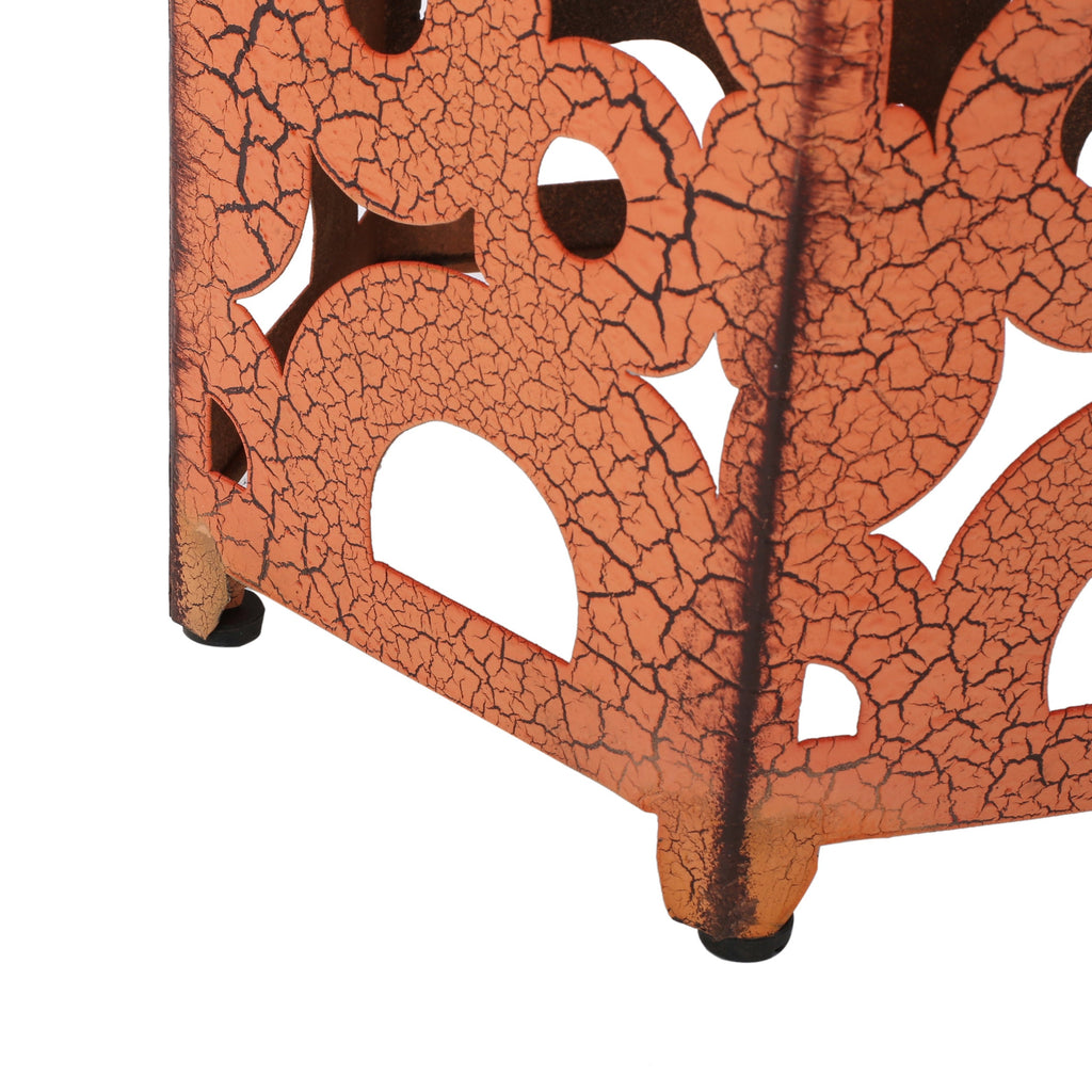 SELVA Accent Table Set - Iron Construction - Orange