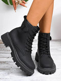 Lace Up Platform Boots