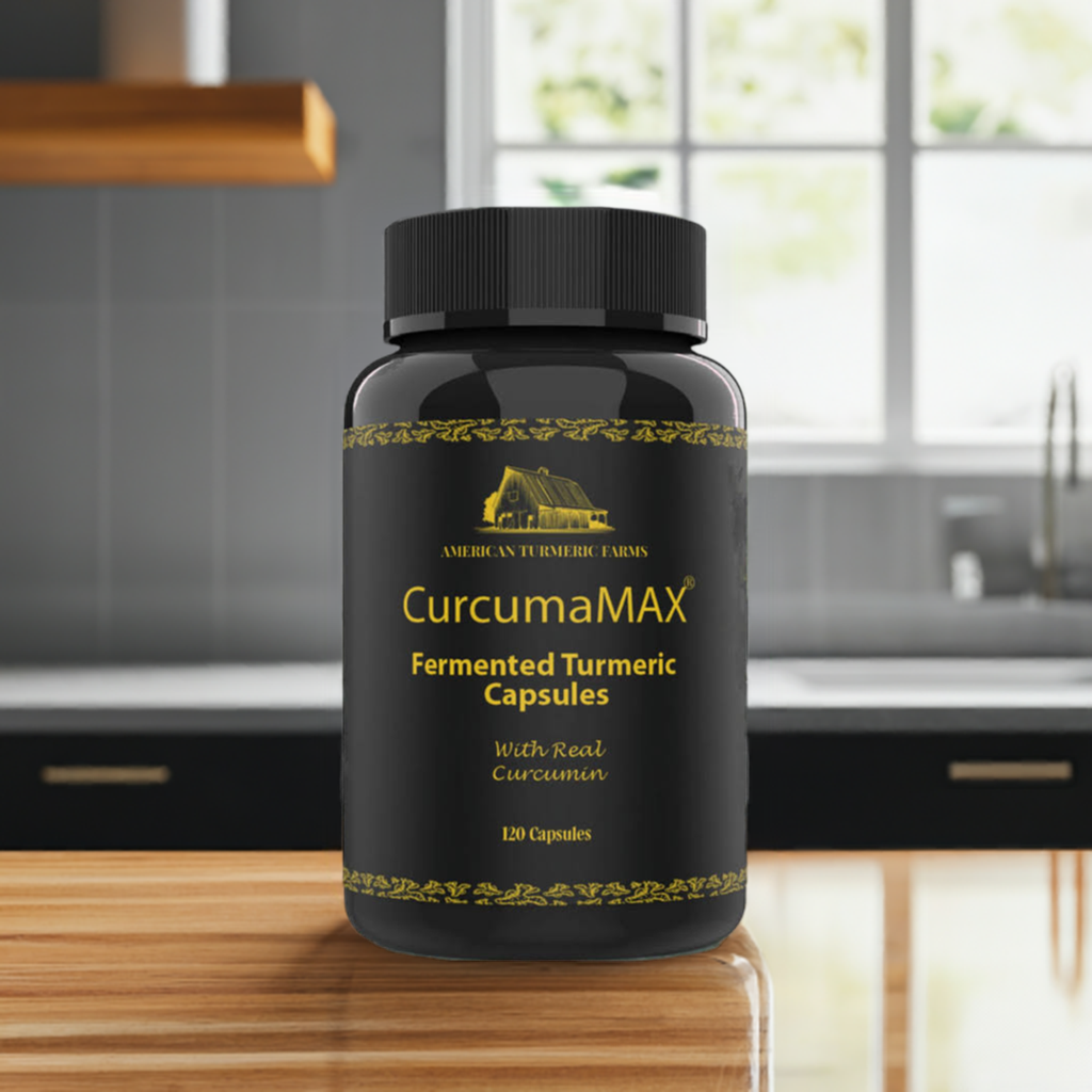 CurcumaMAX Fermented Turmeric Capsules - Boost Your Vitality with 6X Curcumin - 120 capsules