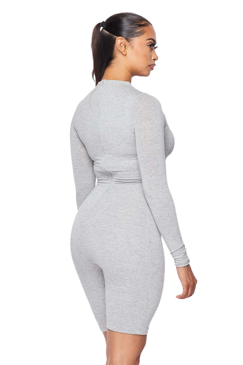 Long Sleeve Stretchy Romper