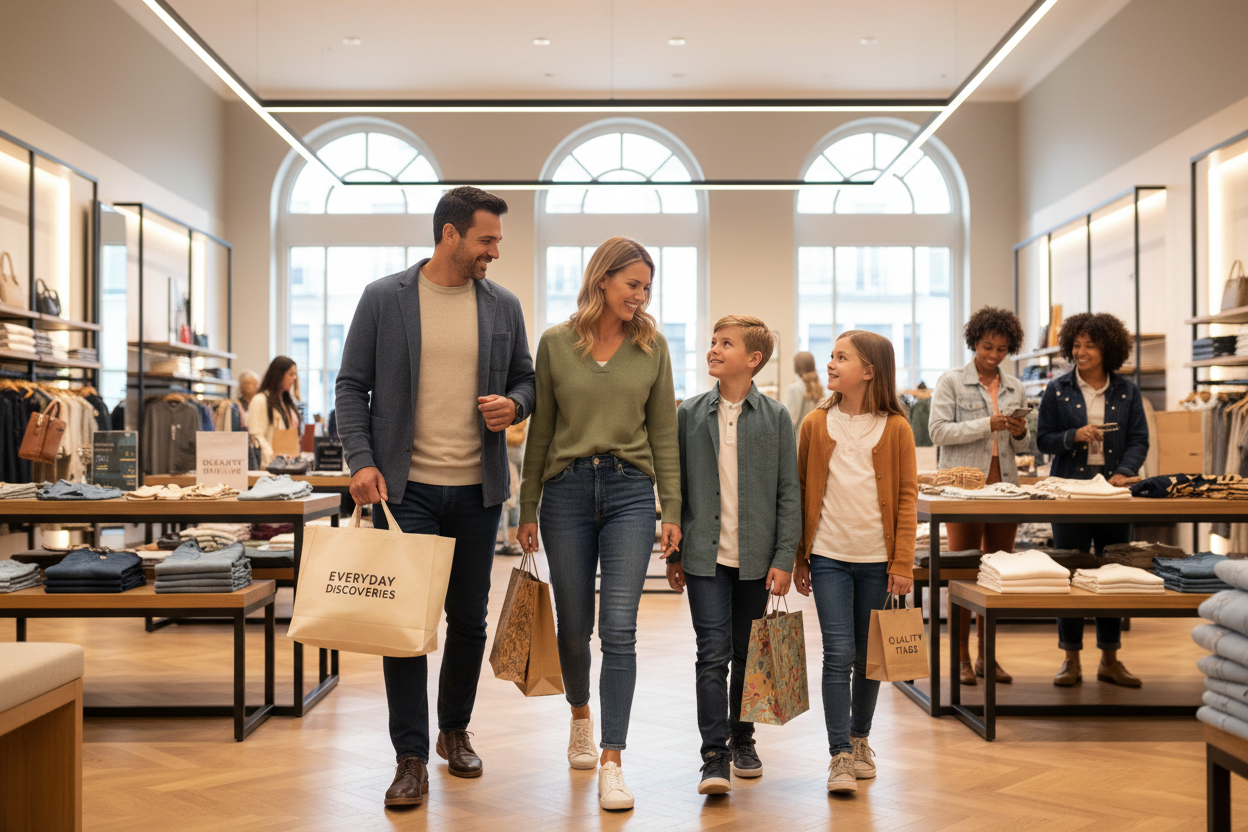 Happy Family Shopping