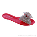 Bling Bow Sandal -Red {Order 1/2 Size Larger}