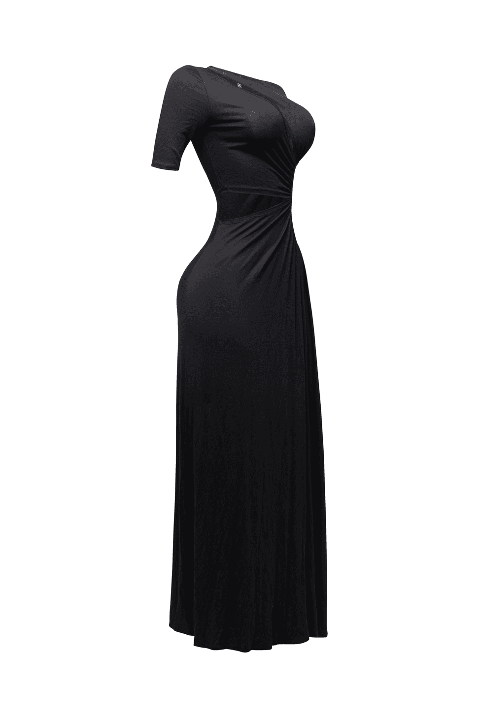 Short Sleeve Cutout Maxi Dress