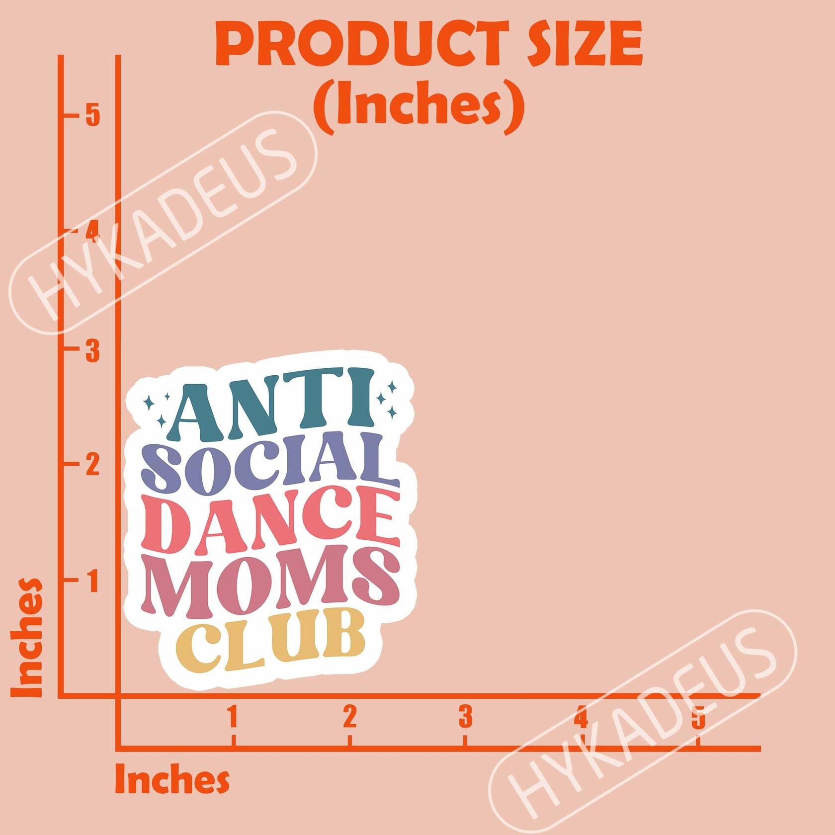 (3Pcs) In My Dance Mom Era Sticker Waterproof Vinyl 3x2.8 Inch Decal