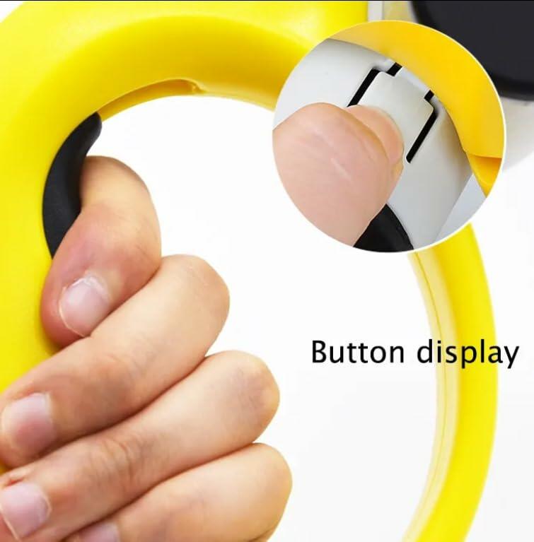 Dog Pooper Scooper Large Yellow/Black with Bag Holder and 5 Bag Rolls