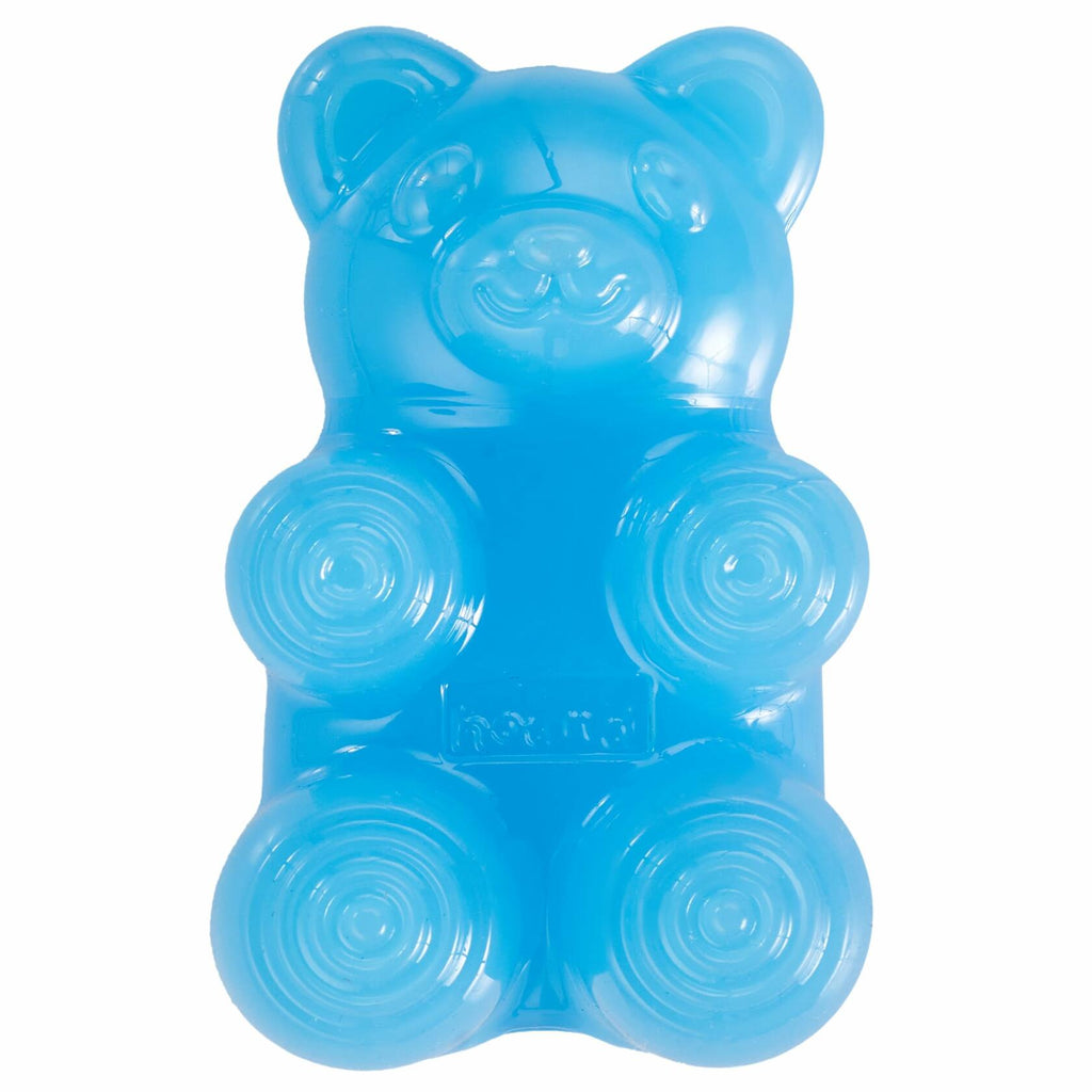 Outward Hound Gummiez Bear Dog Toy & Treat Stuffer 4.7" Blue Raspberry