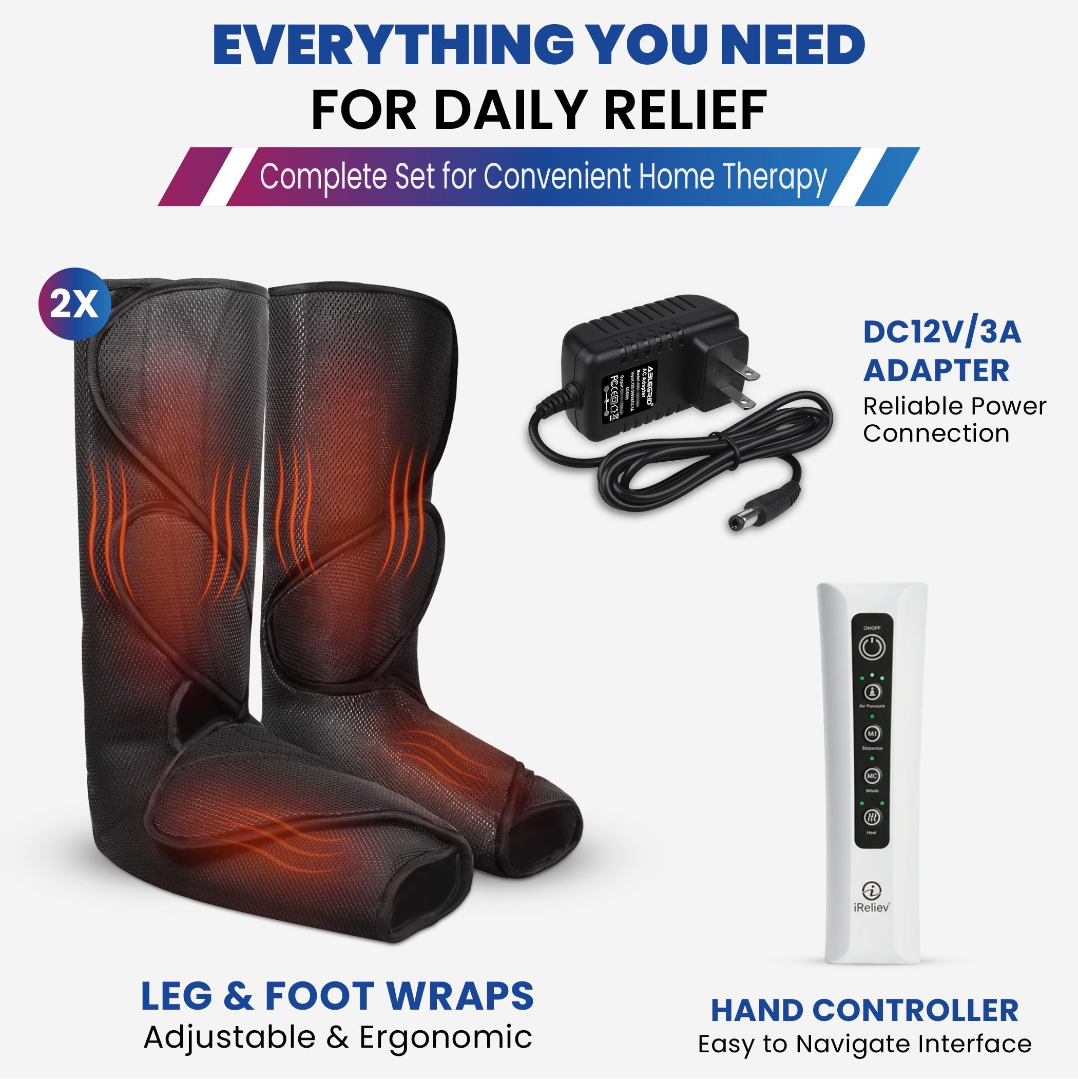 Relaxable Leg & Foot Air Compression System