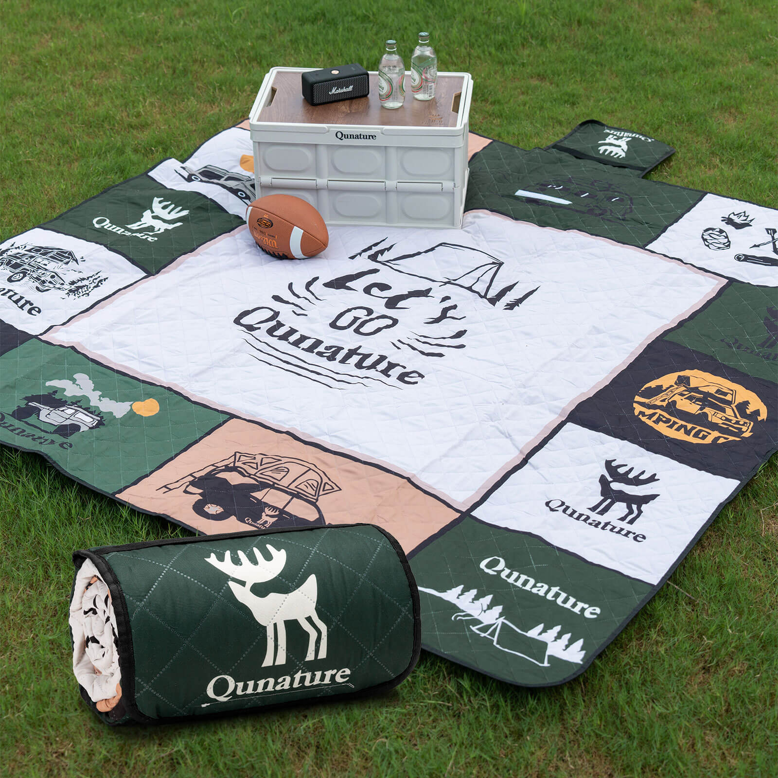Qunature Picnic Blanket for 6-8 People