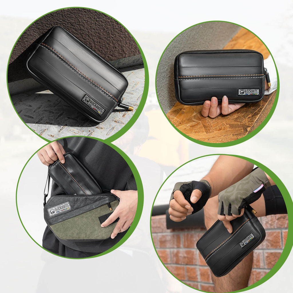 ROAD TO SKY Recycled Tire Bike Wallet - 0.4L