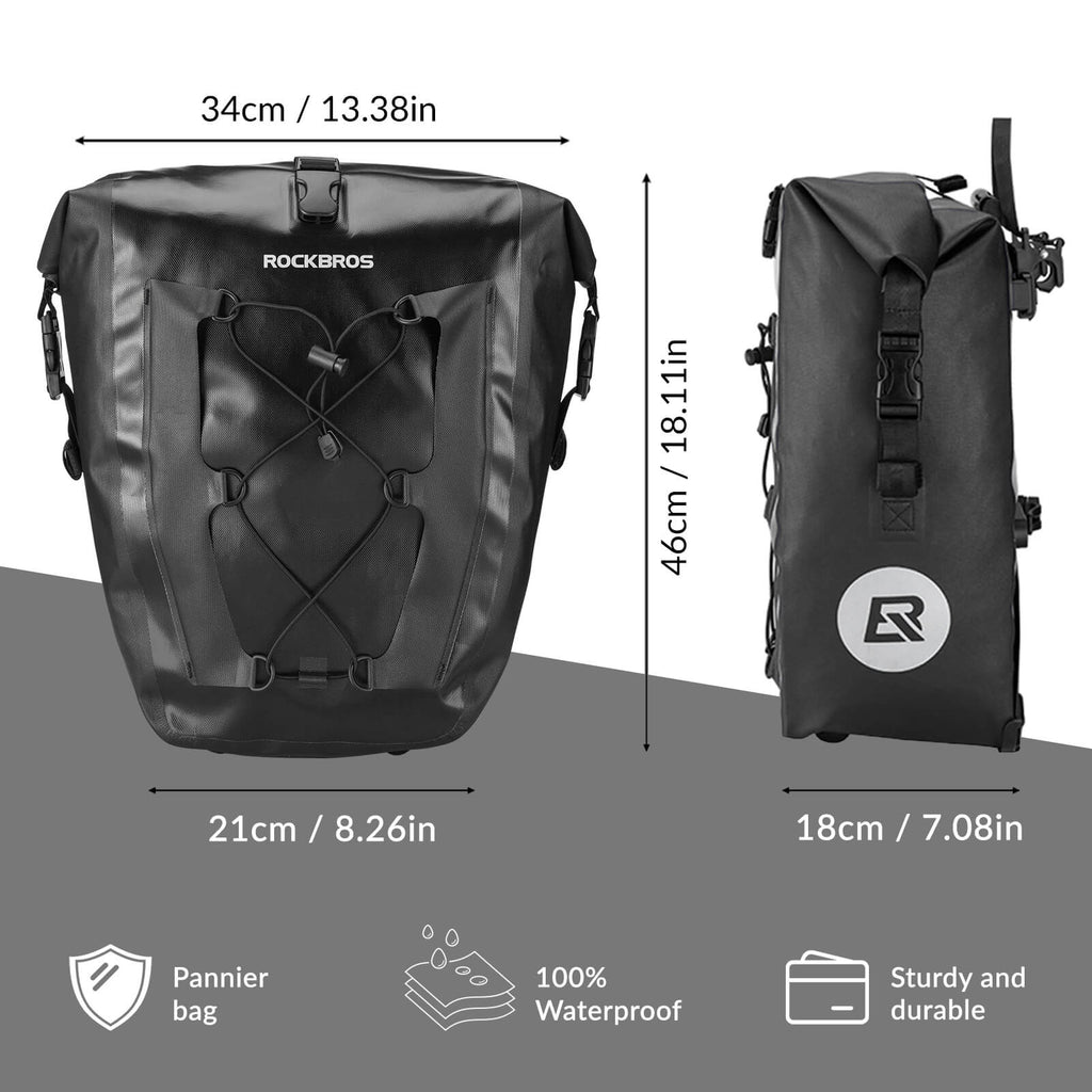 Waterproof Bike Pannier - 27L