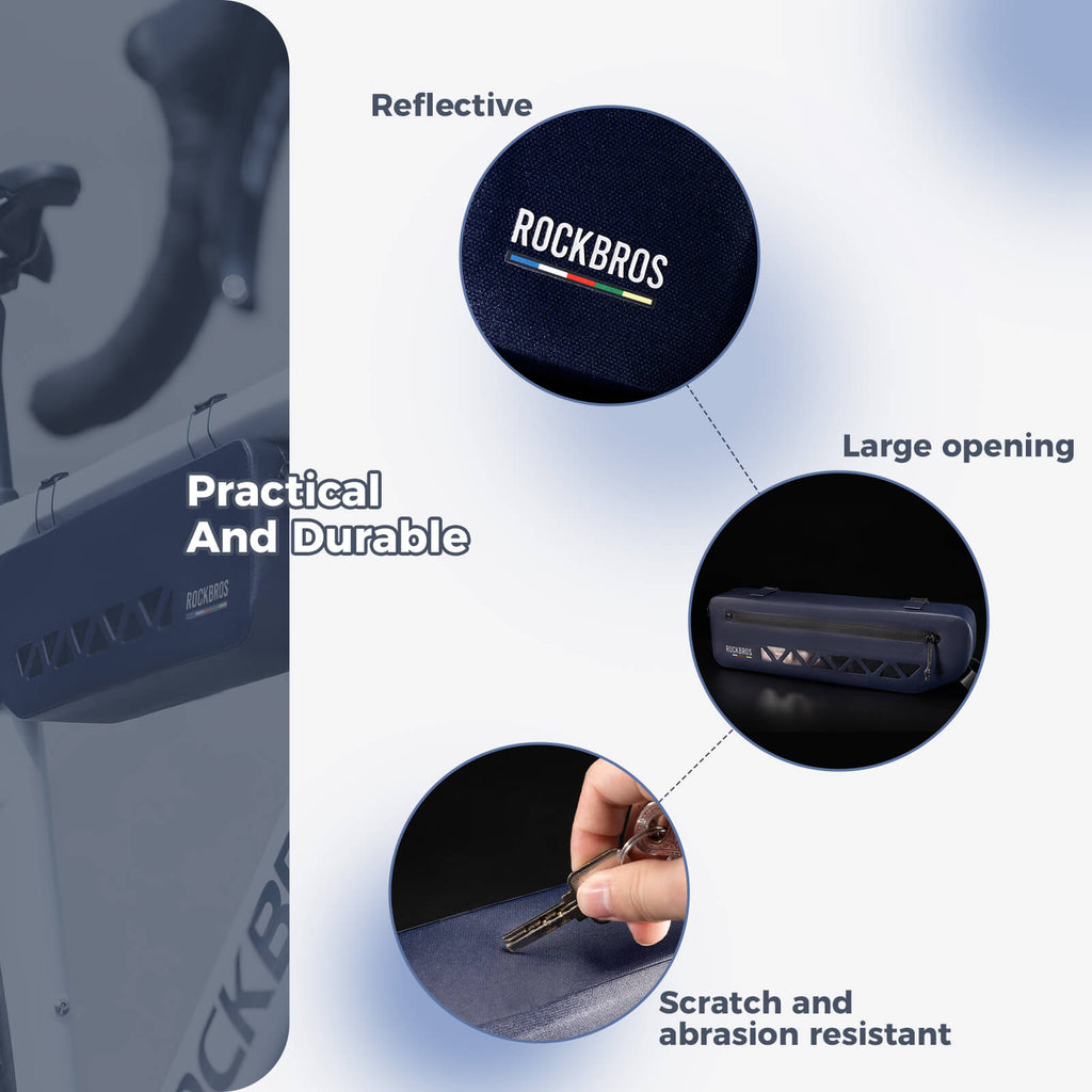 Road To Sky Bike Frame Bag 100% Waterproof 1.7L