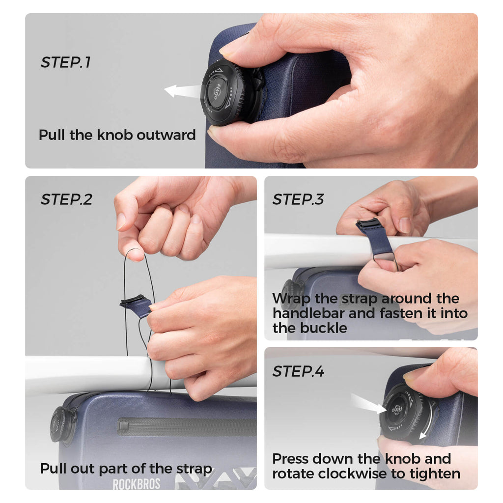 Road To Sky Bike Frame Bag 100% Waterproof 1.7L